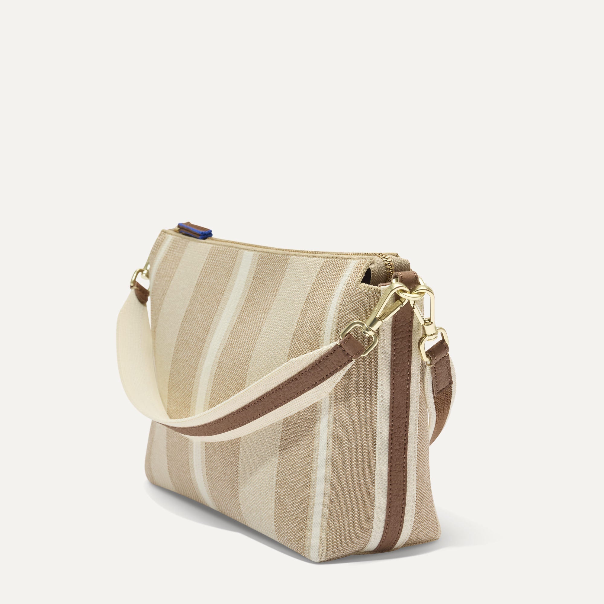 Rothy's The Daily Crossbody borsa tracolla beige Oat Latte rigata