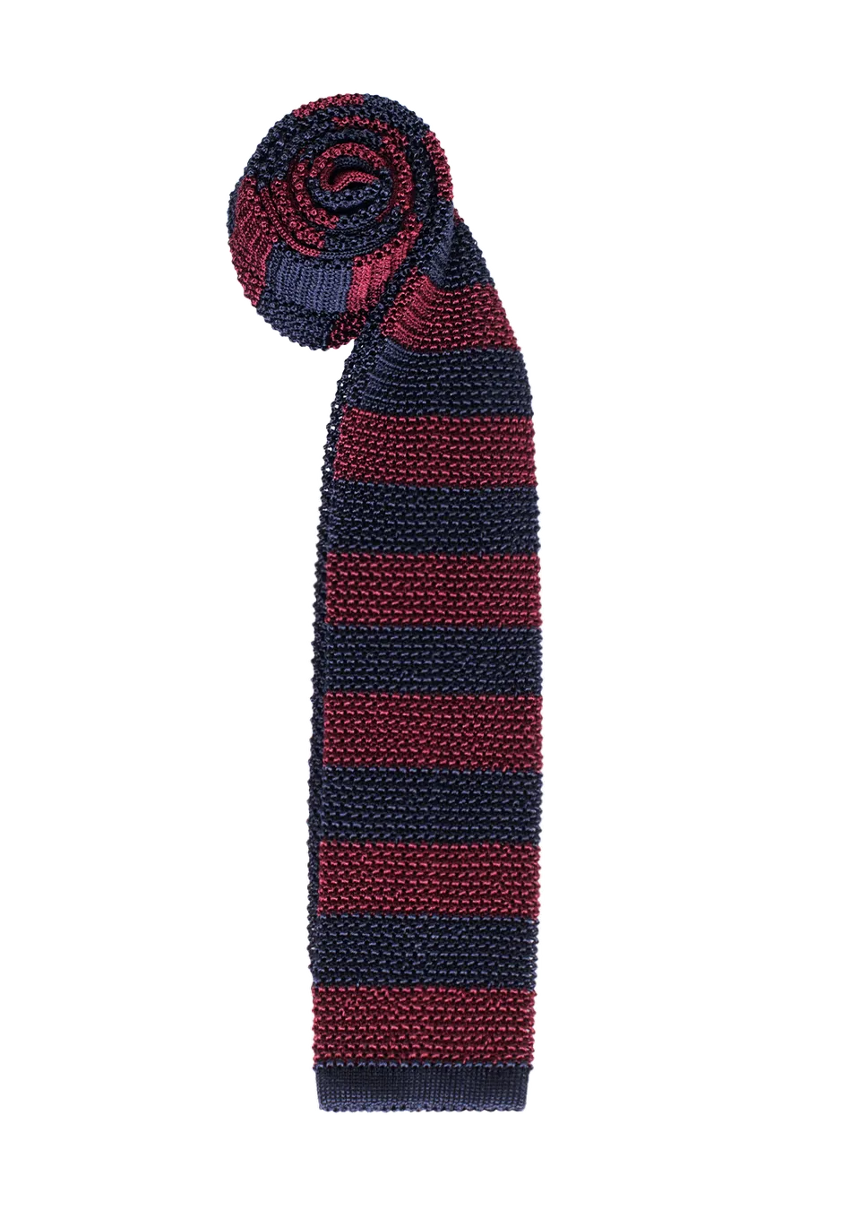 Stefano Bemer Ties SV5005 cravatta seta righe bordeaux blu