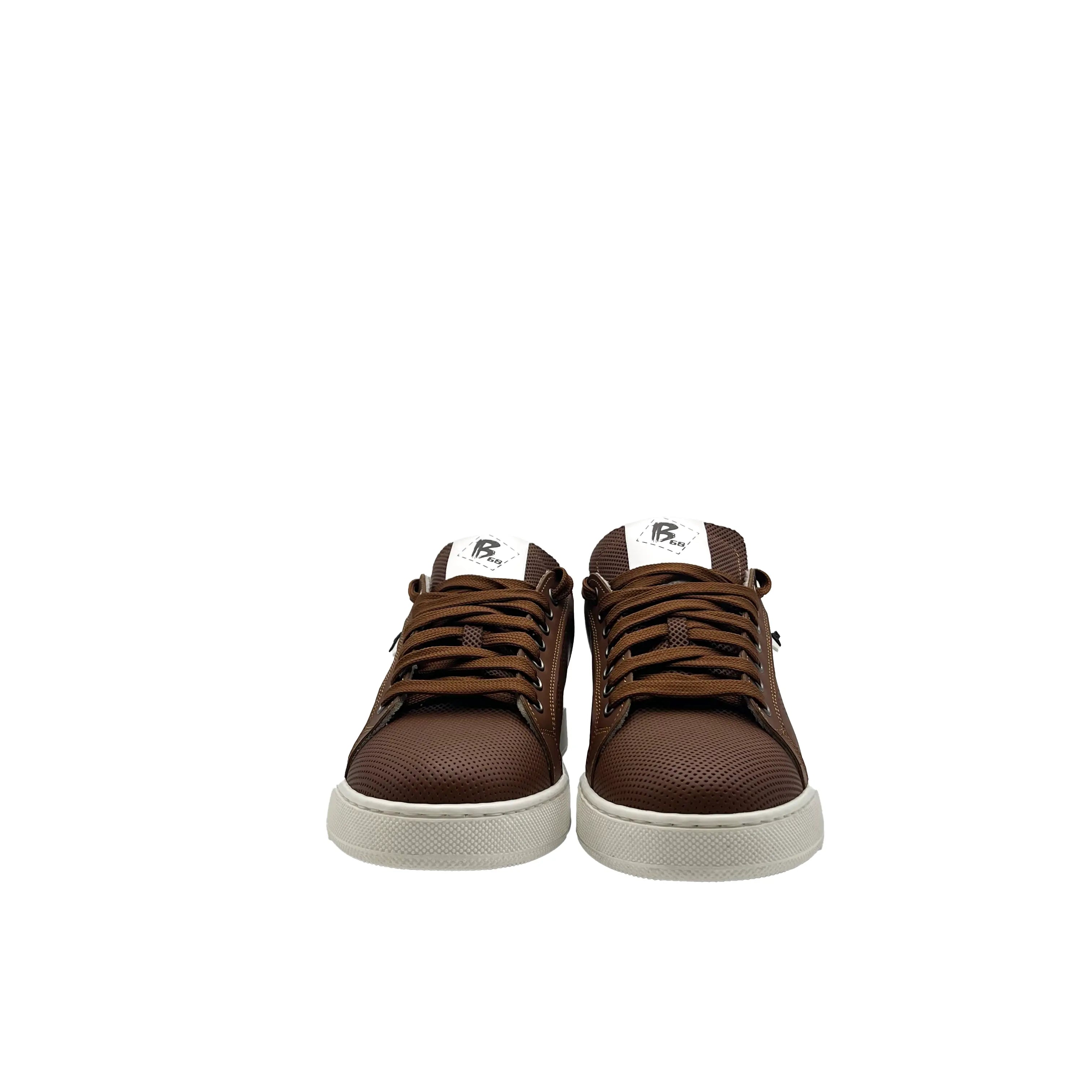 Sandro Barbera Hevo2 Cuir stringate uomo cuoio microforata