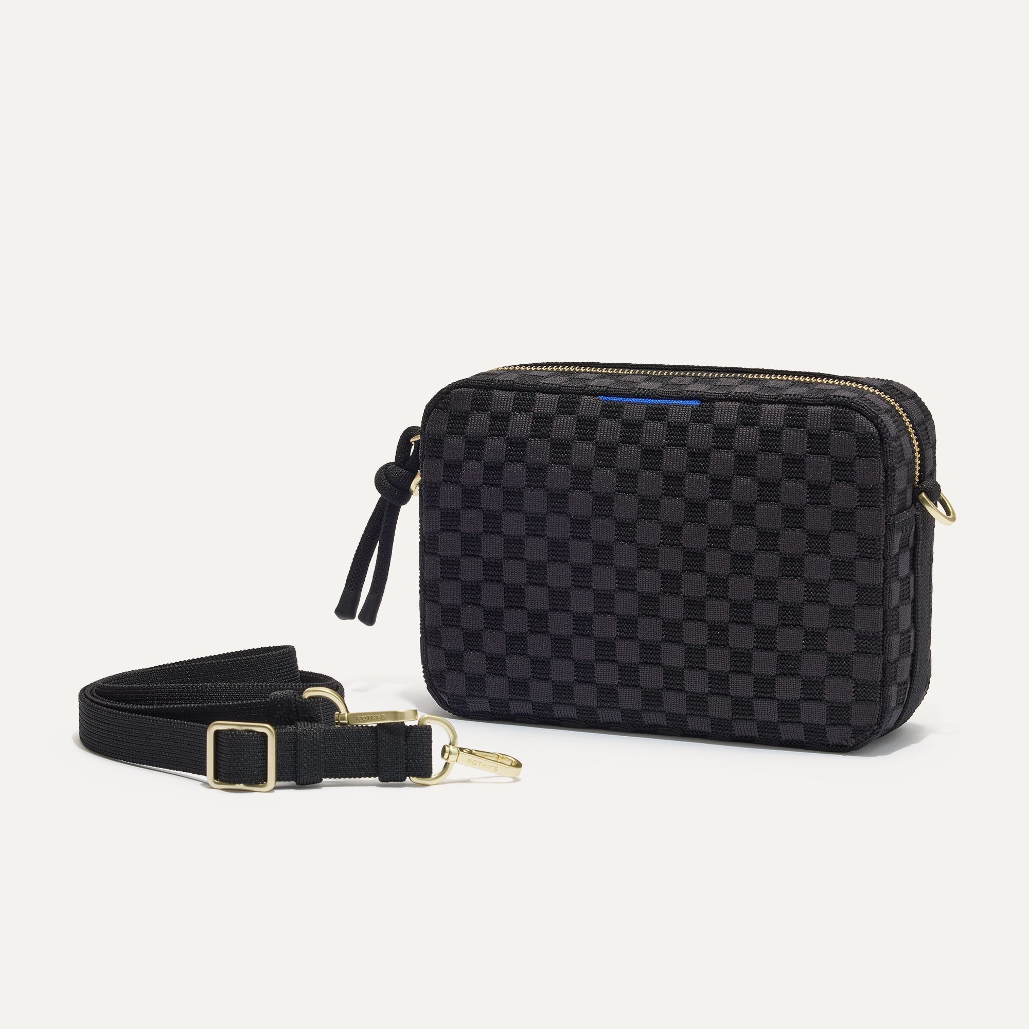 Rothy's Crossbody Camera Bag tracolla Black Sand 20 cm
