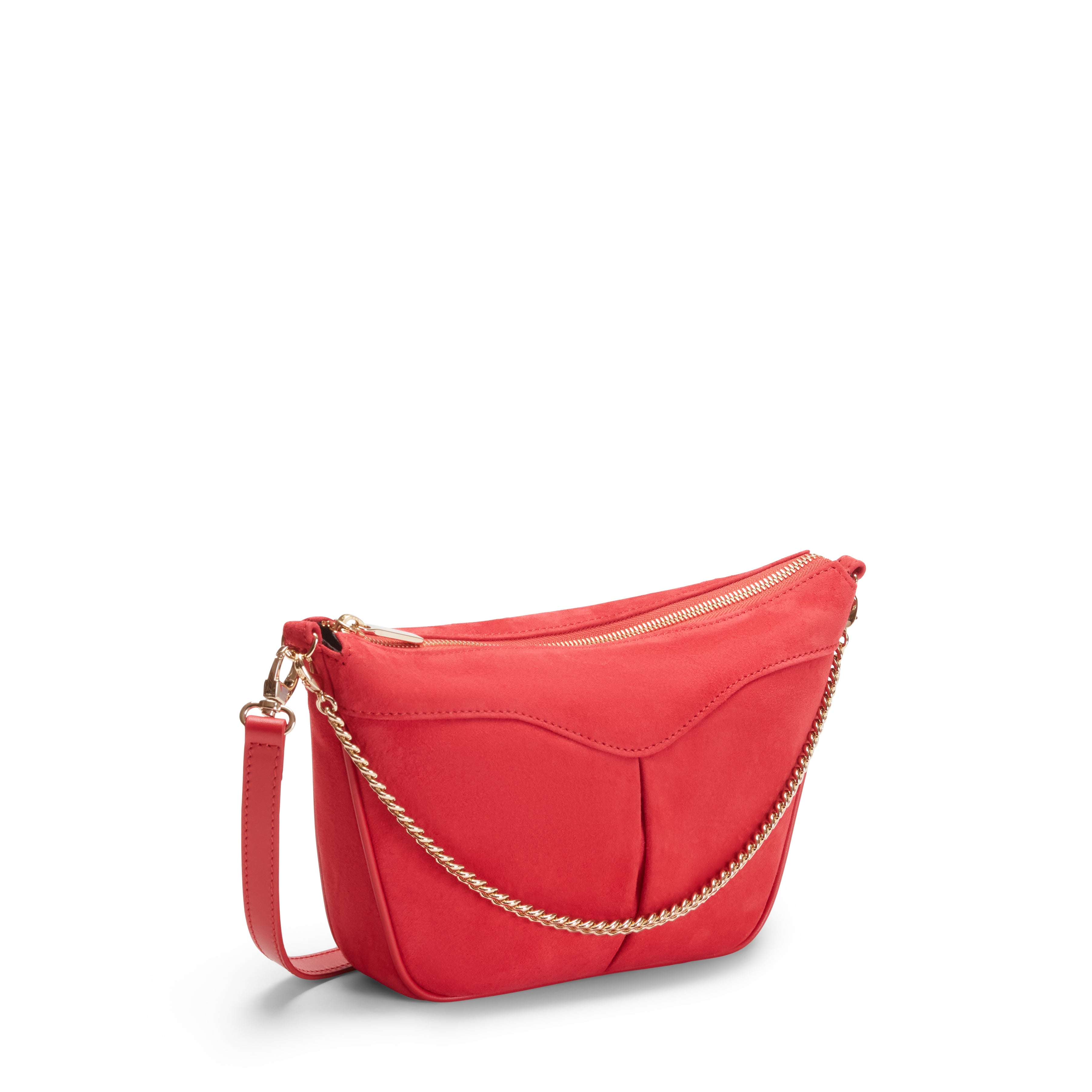 F.lli Rossetti Claire 84852 Pochette Suede Rosso Zip
