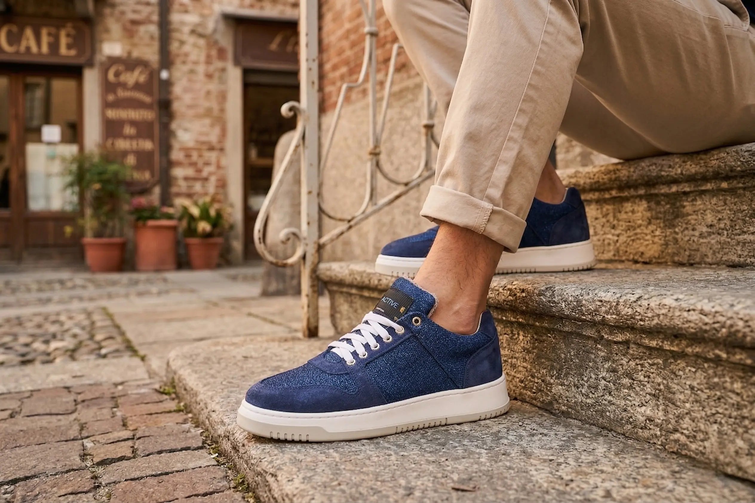 Sandro Barbera Wooly Hoody Sky sneaker lana merino sky