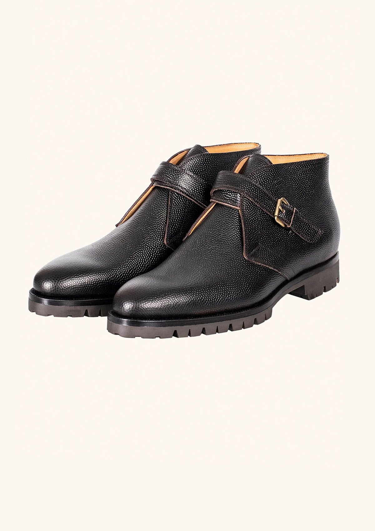 Stefano Bemer Boots C7400 stivale pelle fibbia suola carrarmato