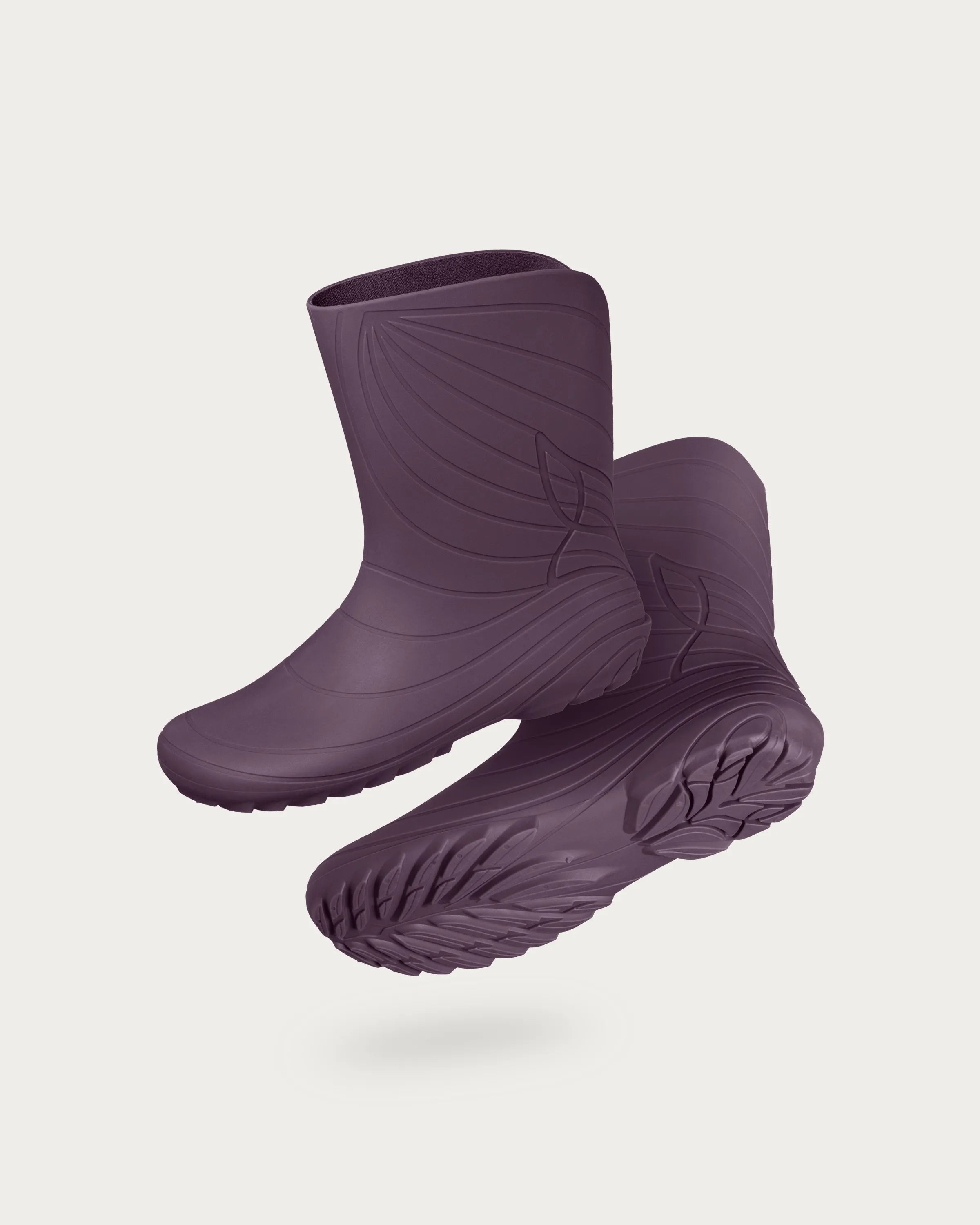 Wildling Shoes Ranidae plum stivali pioggia vegan viola EU 40
