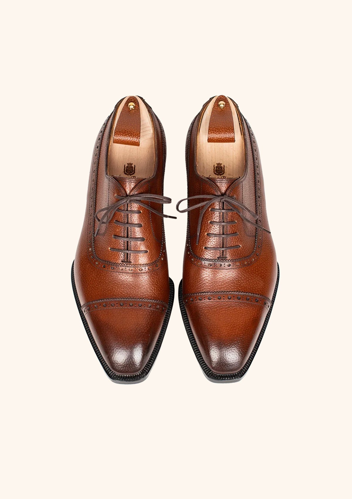 Stefano Bemer Oxfords T6451 Scarpe Oxford Marroni Inca