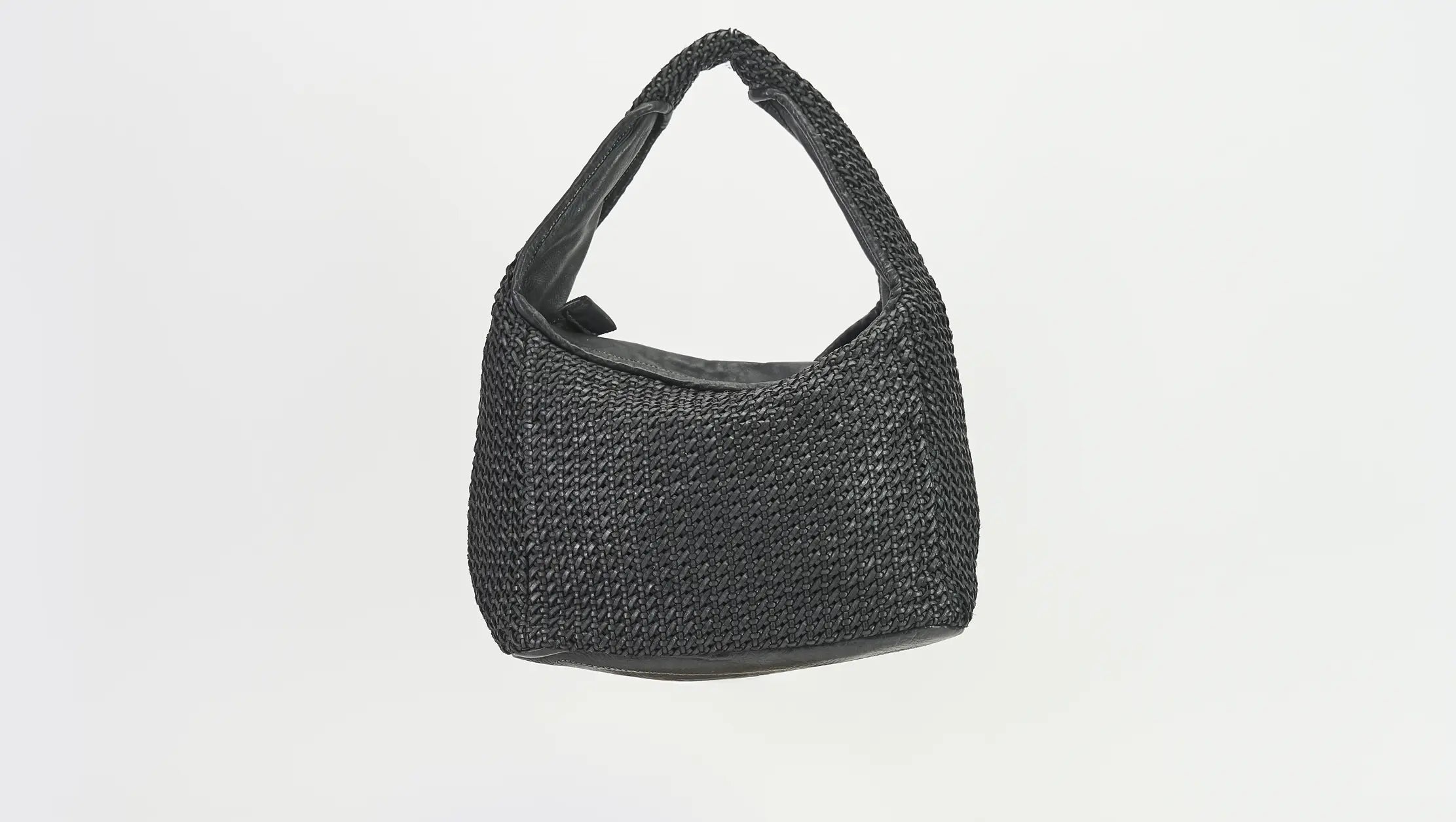 Sandro Barbera & Figli 2027 borsa donna nera pelle intreccio