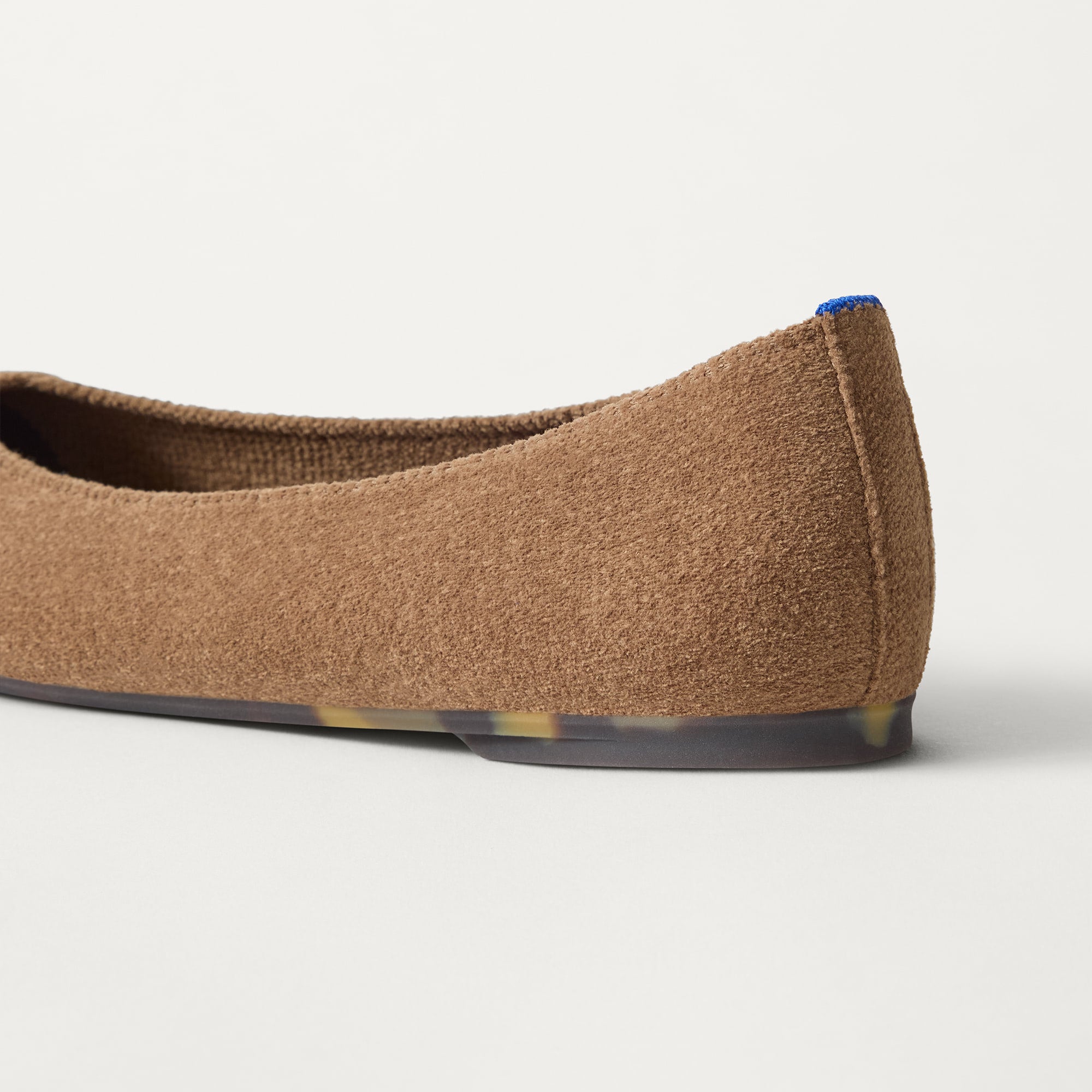 Rothy's Almond Ballet ballerine Portobello Captoe velluto
