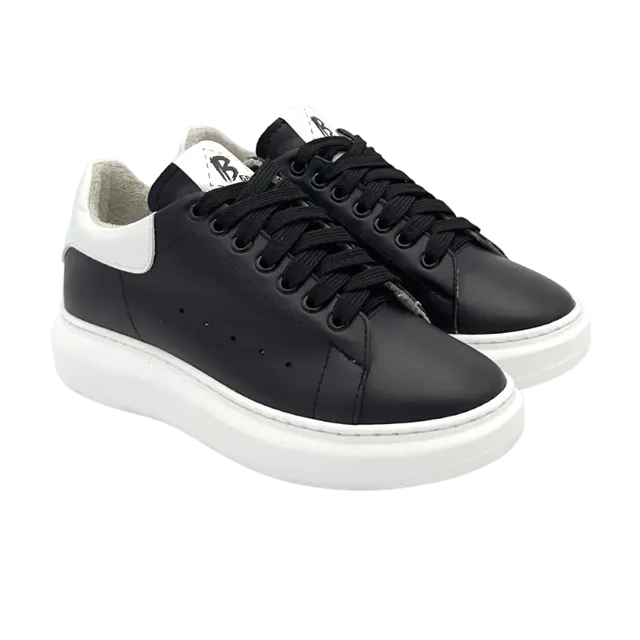 Sandro Barbera B68 Iconic Black Sneaker Nera Pelle
