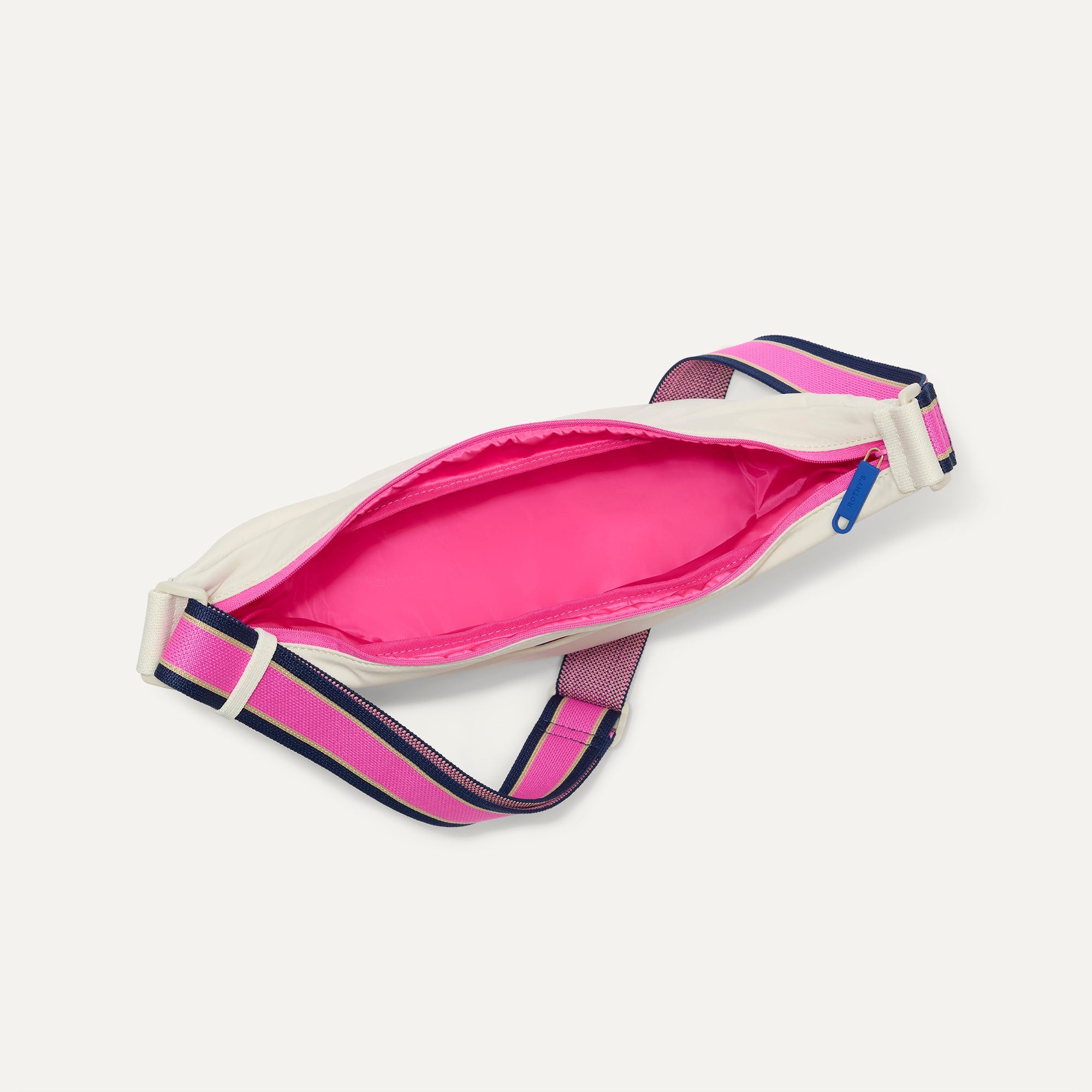 Rothy's The Travel Sling tracolla Optic avorio con zip