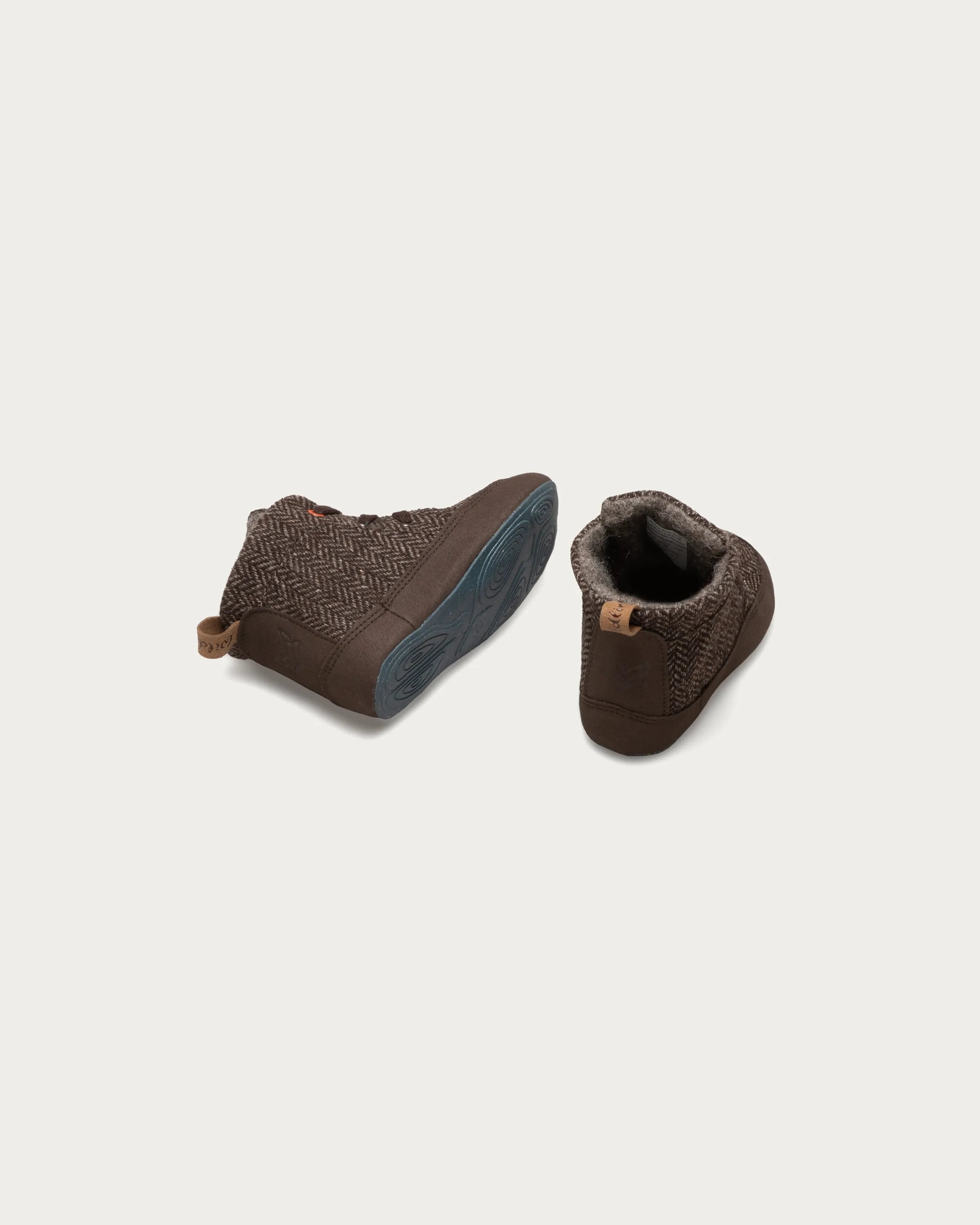 Wildling Shoes Kindur Sten scarpe neonato lana marrone