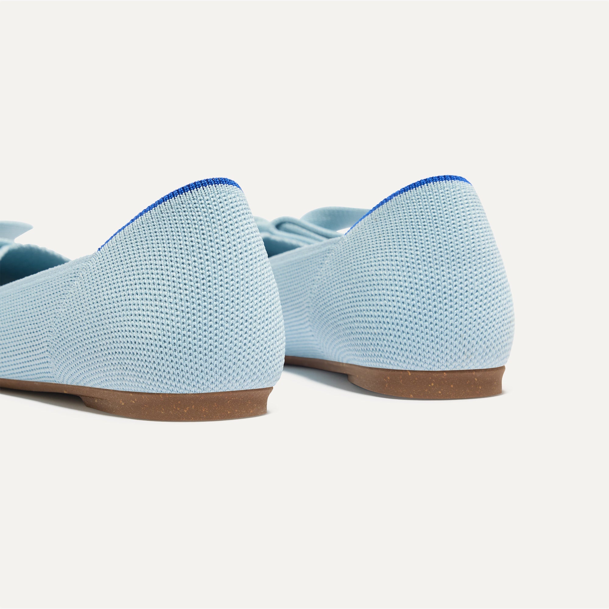 Rothy's Bow Point II ballerine powder blue azzurre