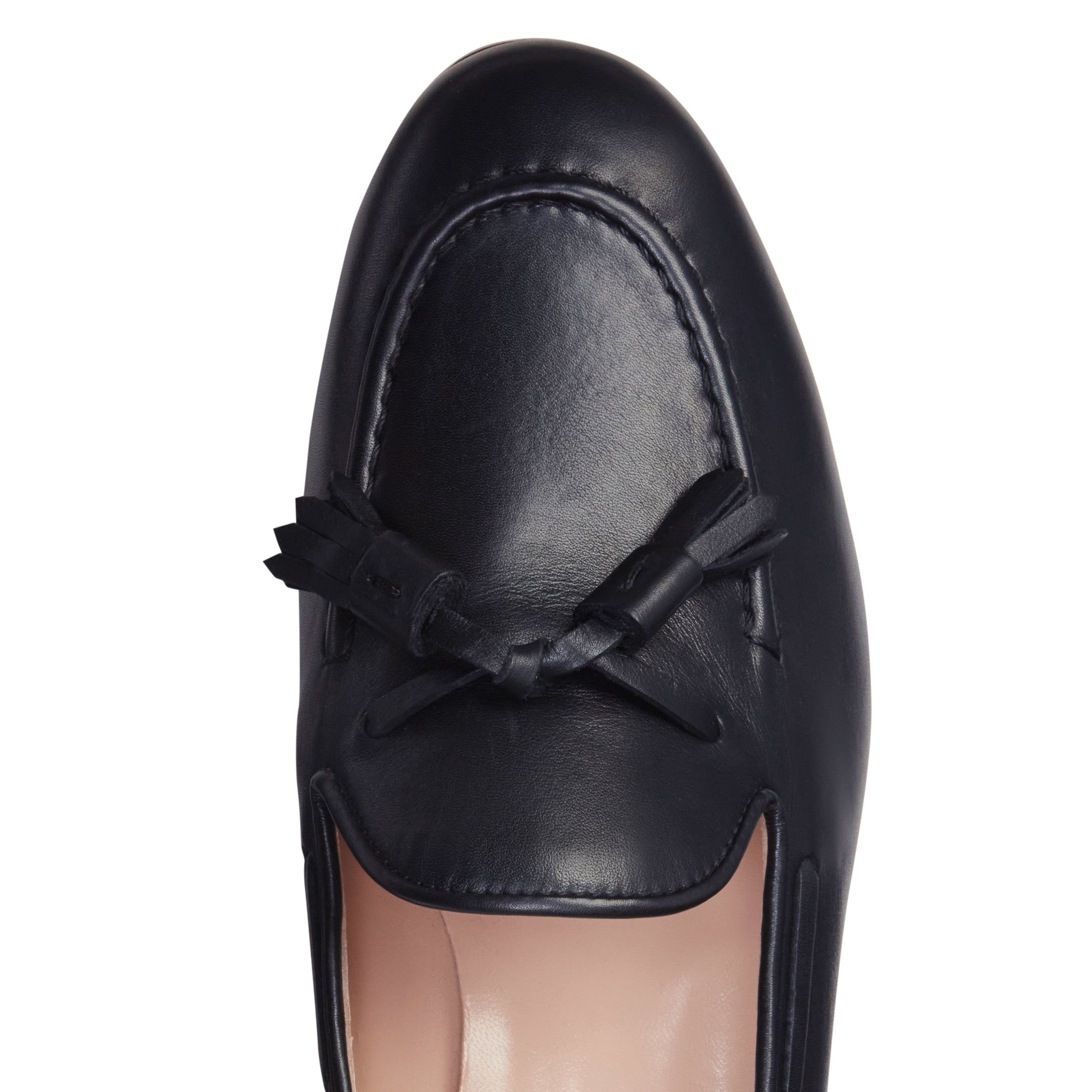 F.lli Rossetti Brera mocassino nappine nero pelle semilucida