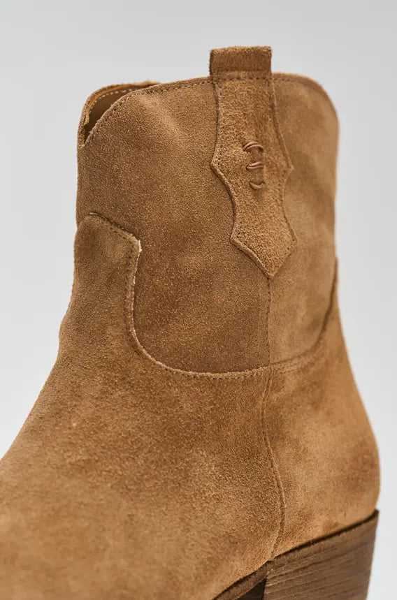 Sandro Barbera Brenda Camel stivaletti donna camoscio tacco 5 cm