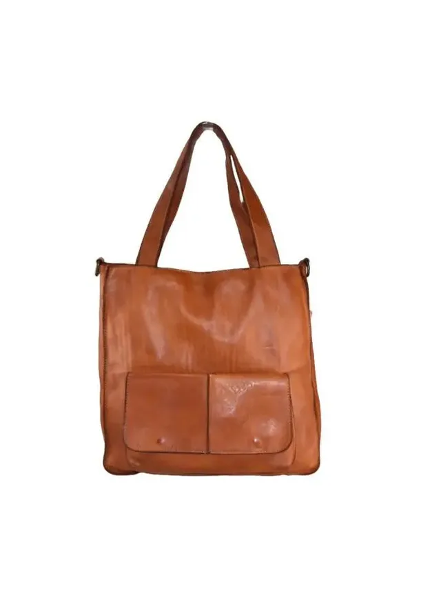 Sandro Barbera BAUN55 borsa a spalla pelle cuoio vintage
