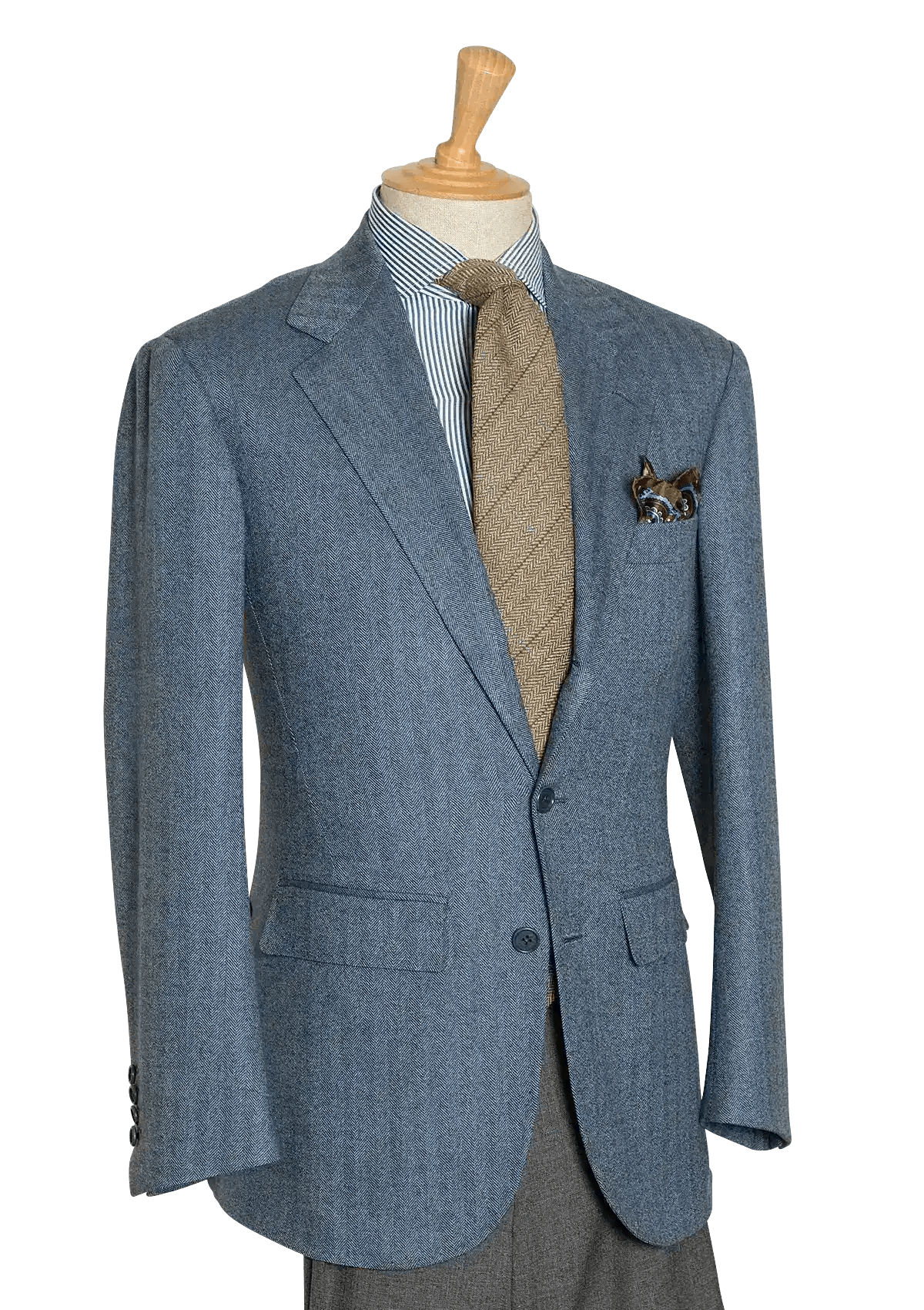 Stefano Bemer Blazers SV2017 giacca azzurra spigata lana