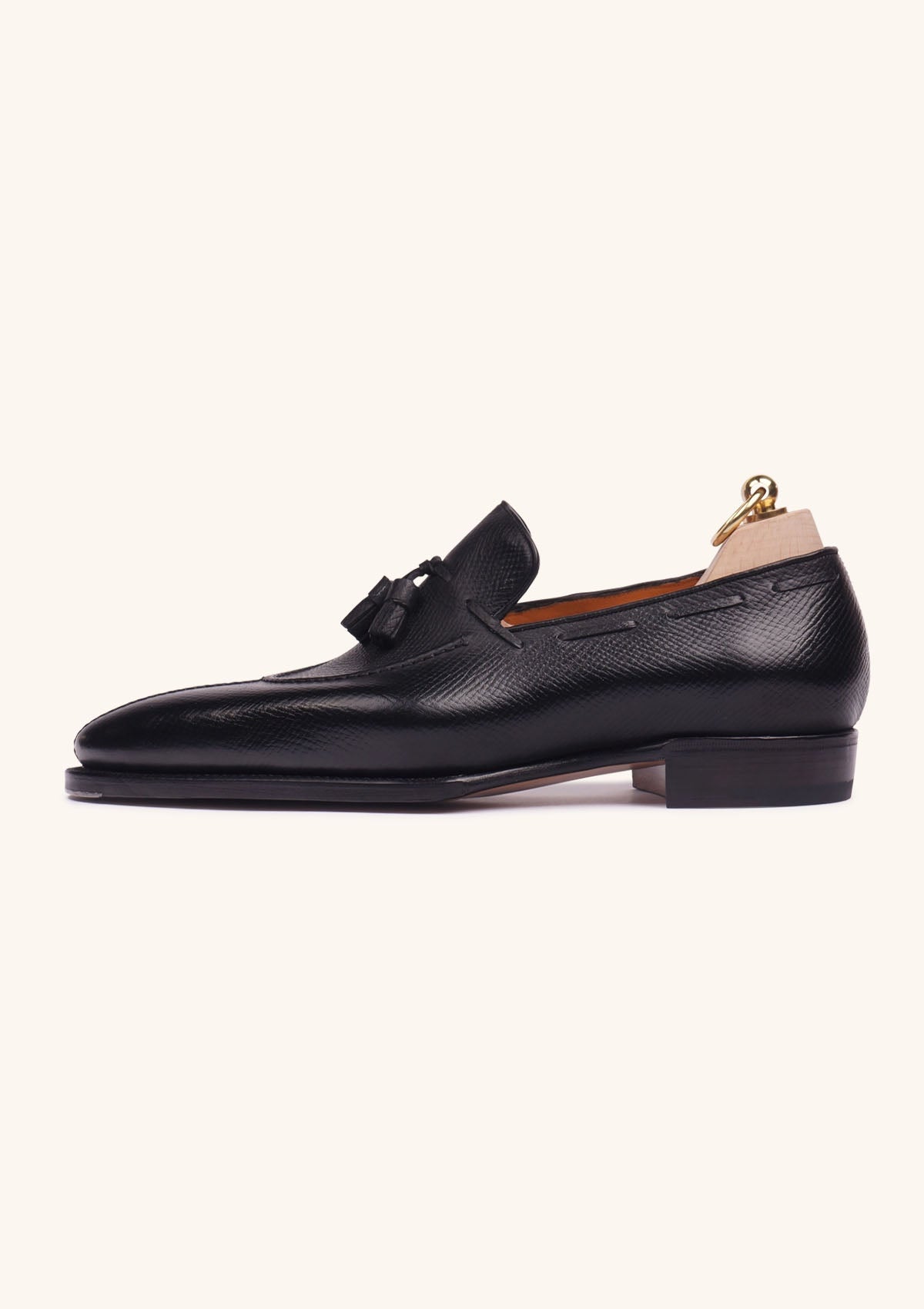 Stefano Bemer Tradizione T1203 Mocassini Uomo Pelle Nera 42