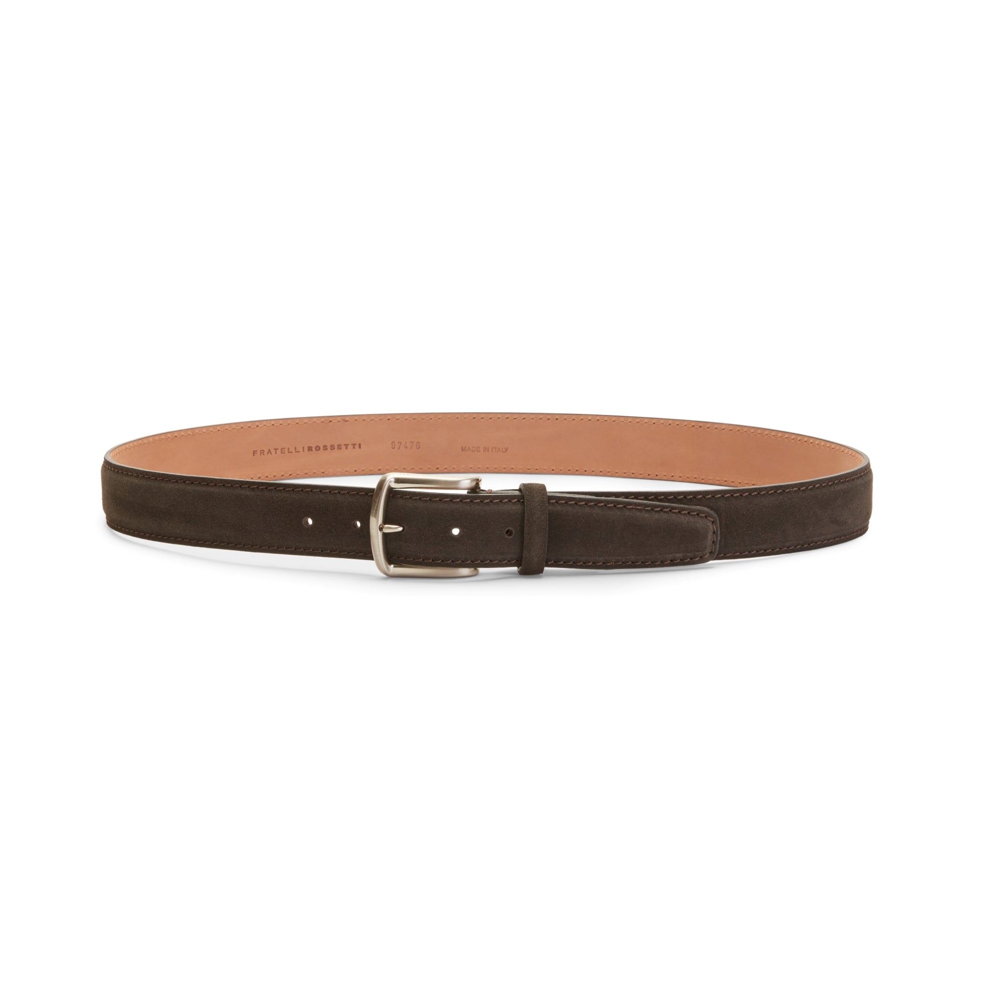 F.lli Rossetti 97476 Cintura Uomo Cacao in Suede