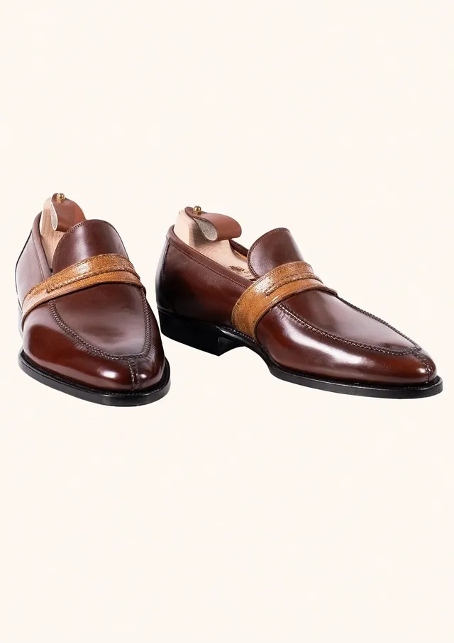 Stefano Bemer Loafers C1230 mocassini penny anguilla