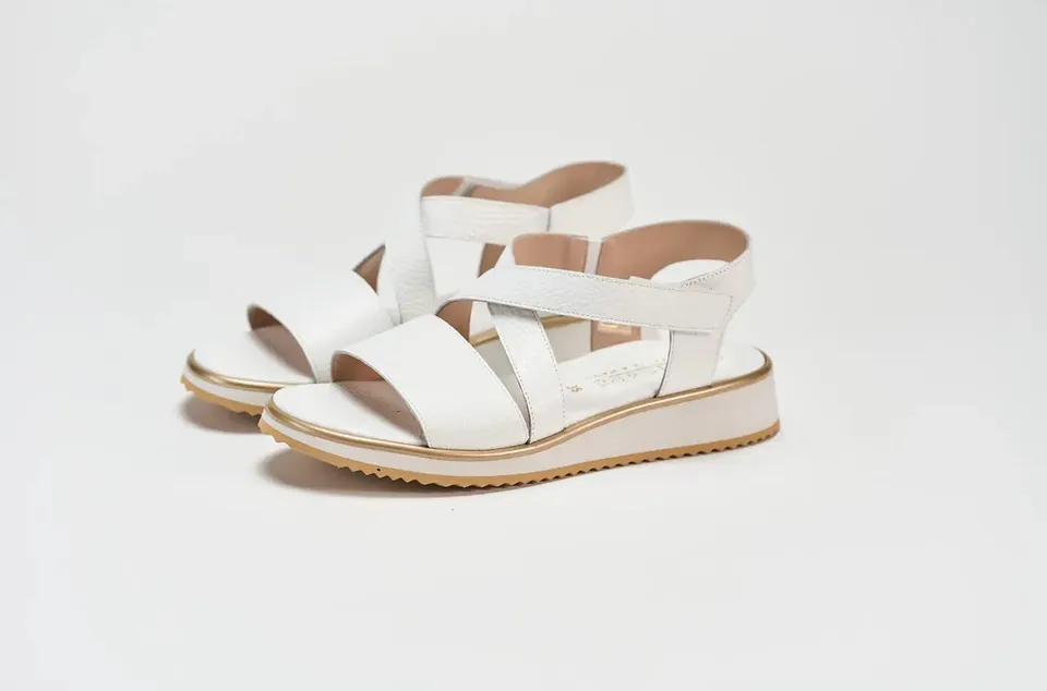 Sandro Barbera & Figli 1000 sandalo donna bianco pelle