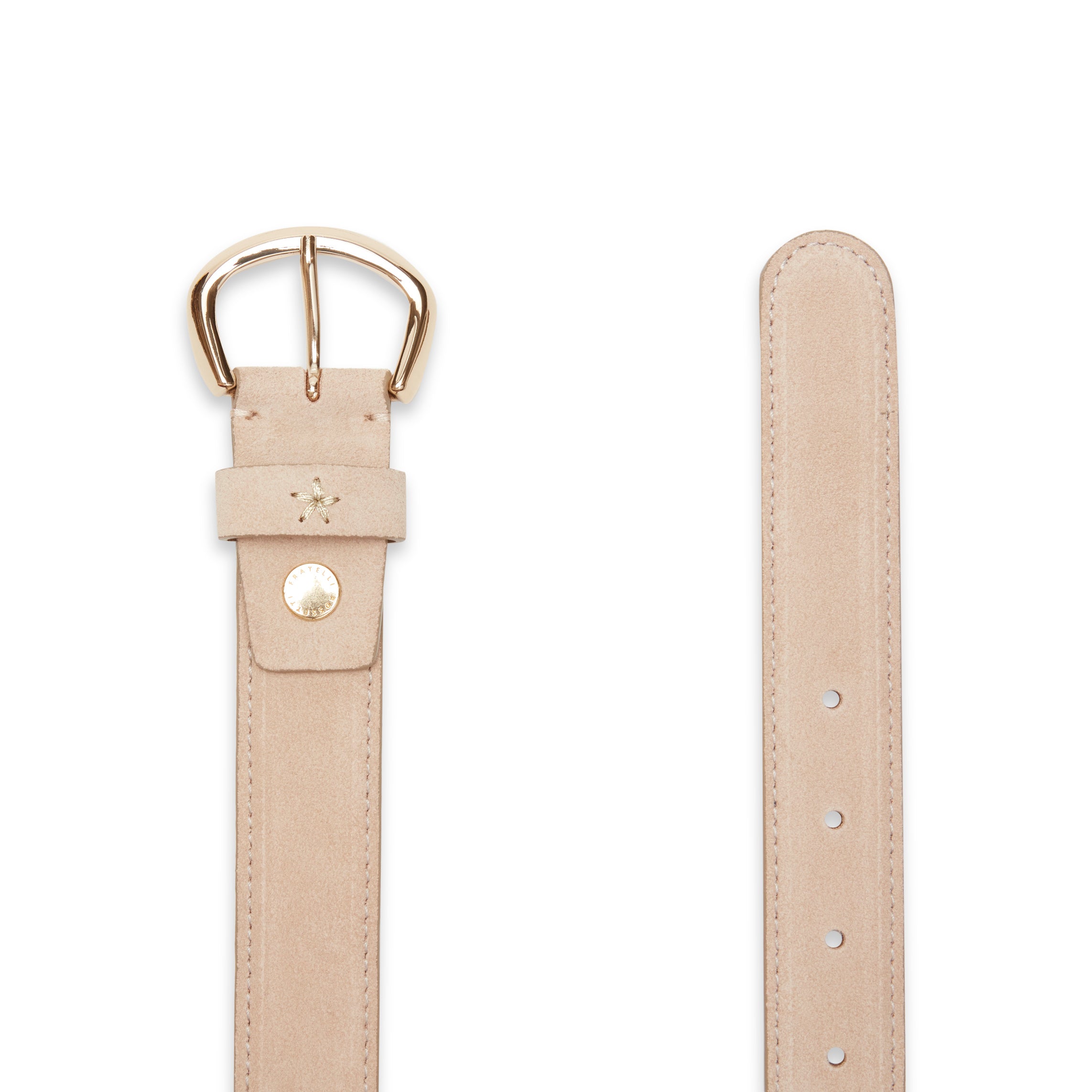 F.lli Rossetti Cintura donna suede sabbia 2,5cm