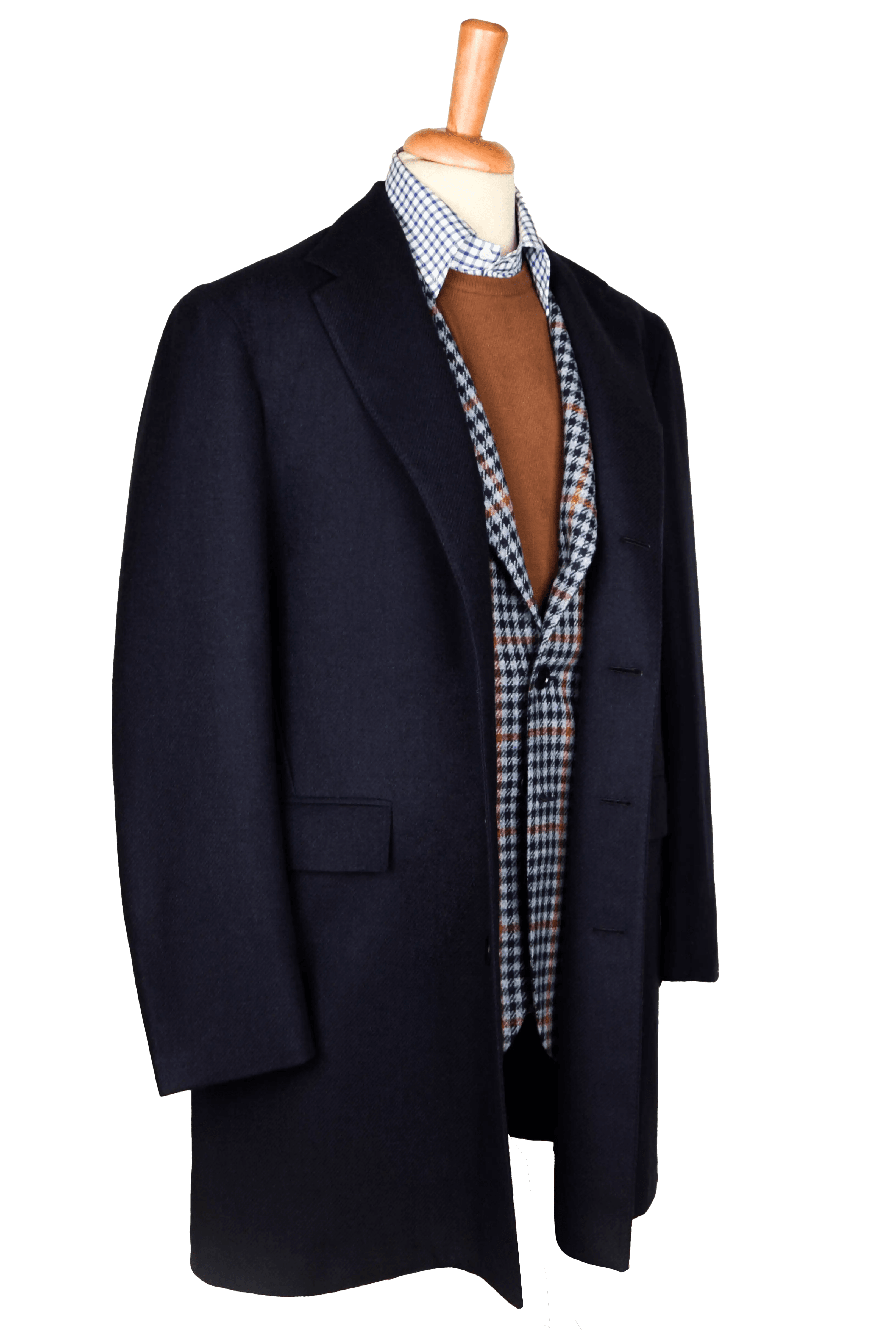 Stefano Bemer Overcoats SV4004 cappotto lana blu