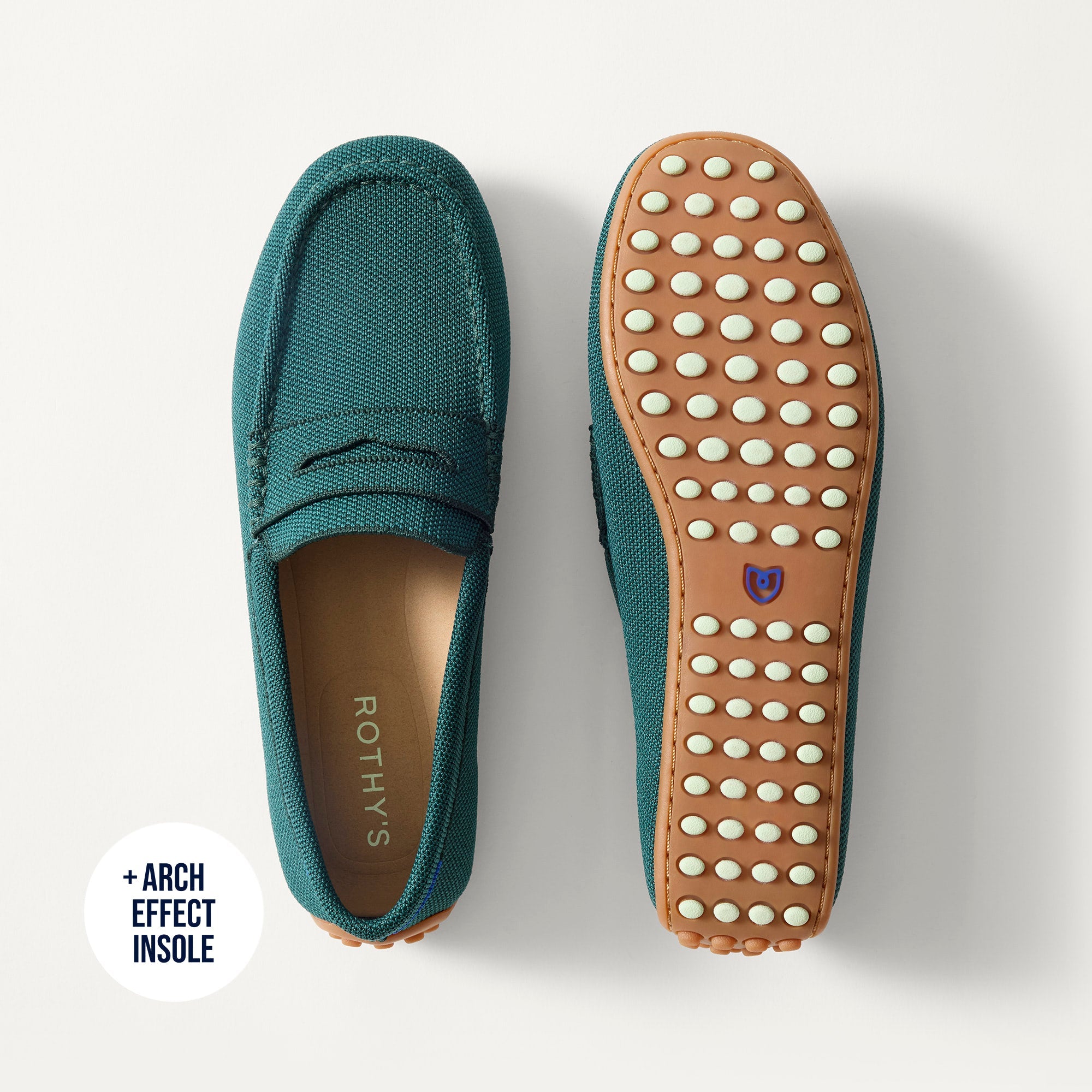 Rothy's The Daily Driver mocassini donna Deepwater verde scuro