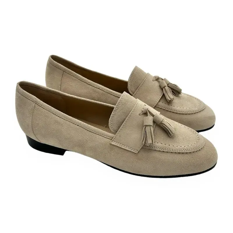 Sandro Barbera & Figli 096 stringate donna sabbia nappine