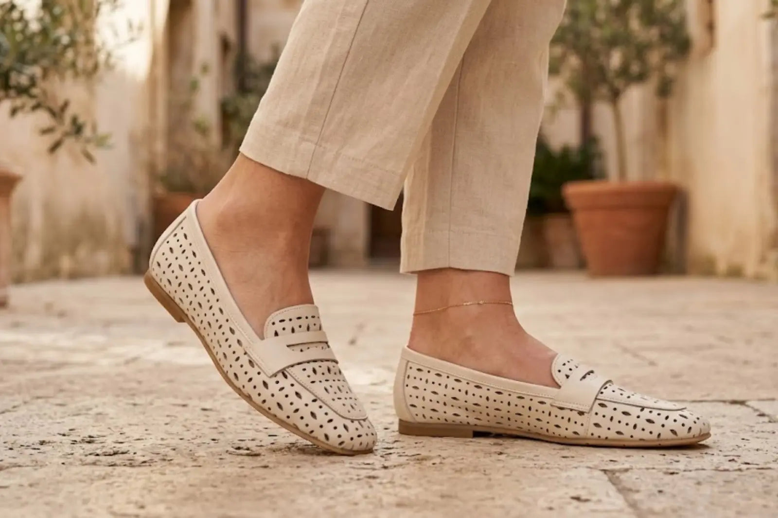 Sandro Barbera Ambra 11 mocassino donna nappa latte