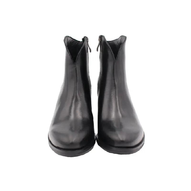 Sandro Barbera Serena 1 stivaletto donna nero tacco 5 cm vitello