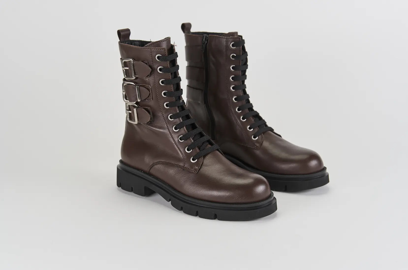 Sandro Barbera Beta 07 Moro stivaletto biker pelle