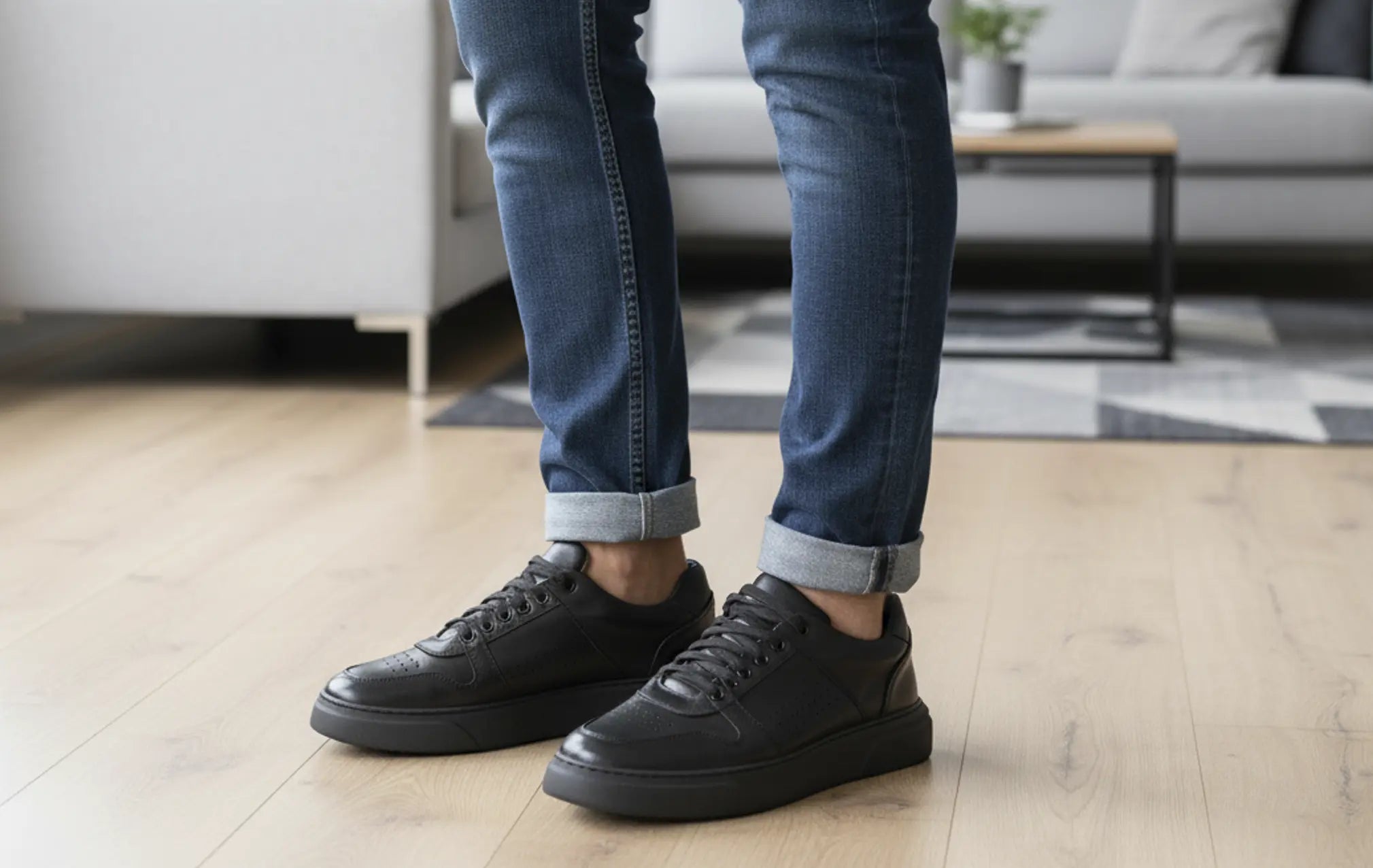 Sandro Barbera B68 Materia sneaker nero pelle leggera