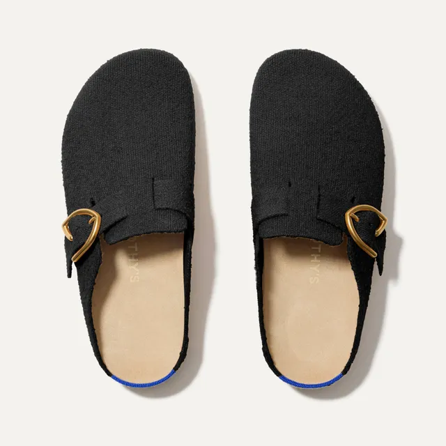 Rothy's The Buckle Clog zoccoli Soft Black Bouclé