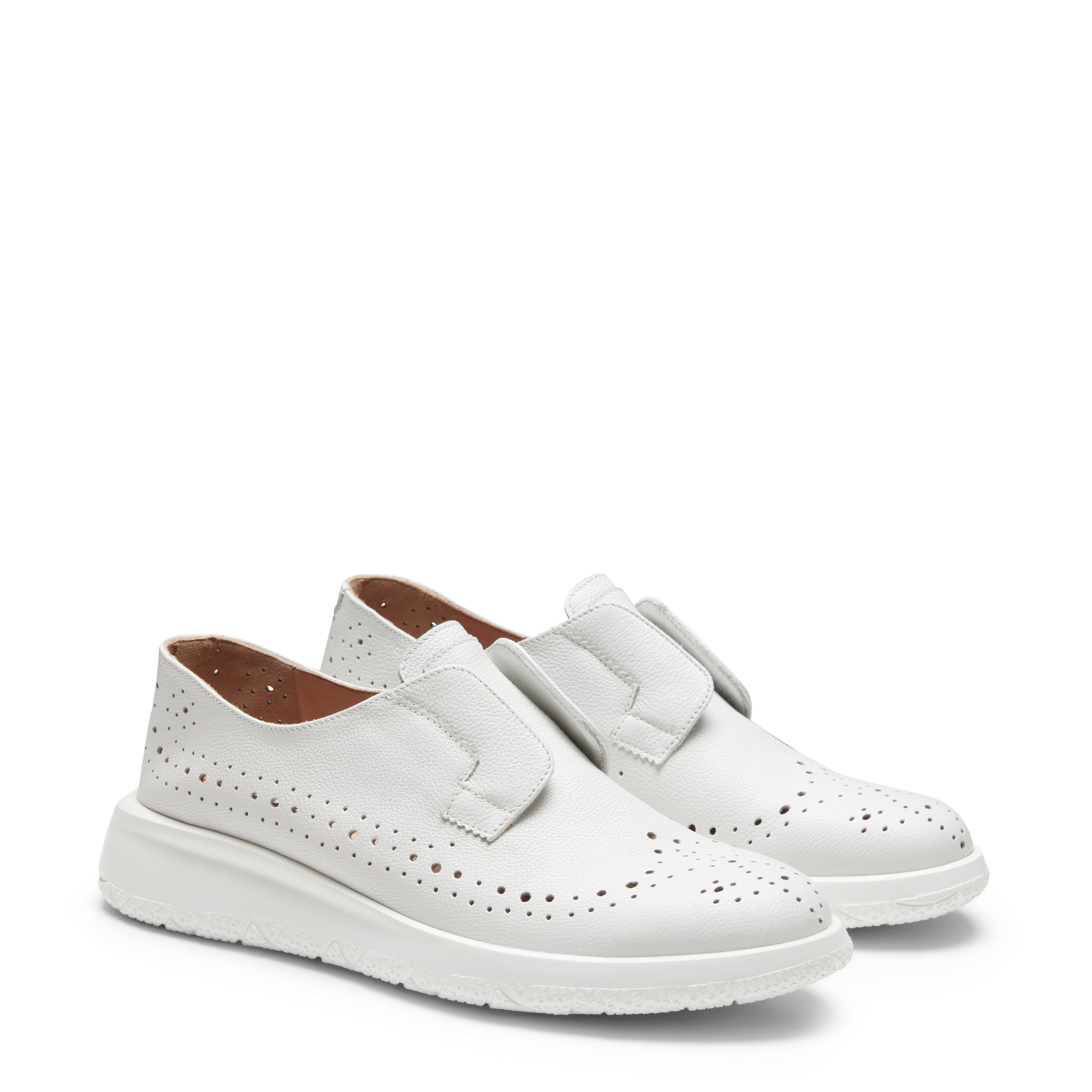 F.lli Rossetti One 77098 sneaker bianco pelle traforata
