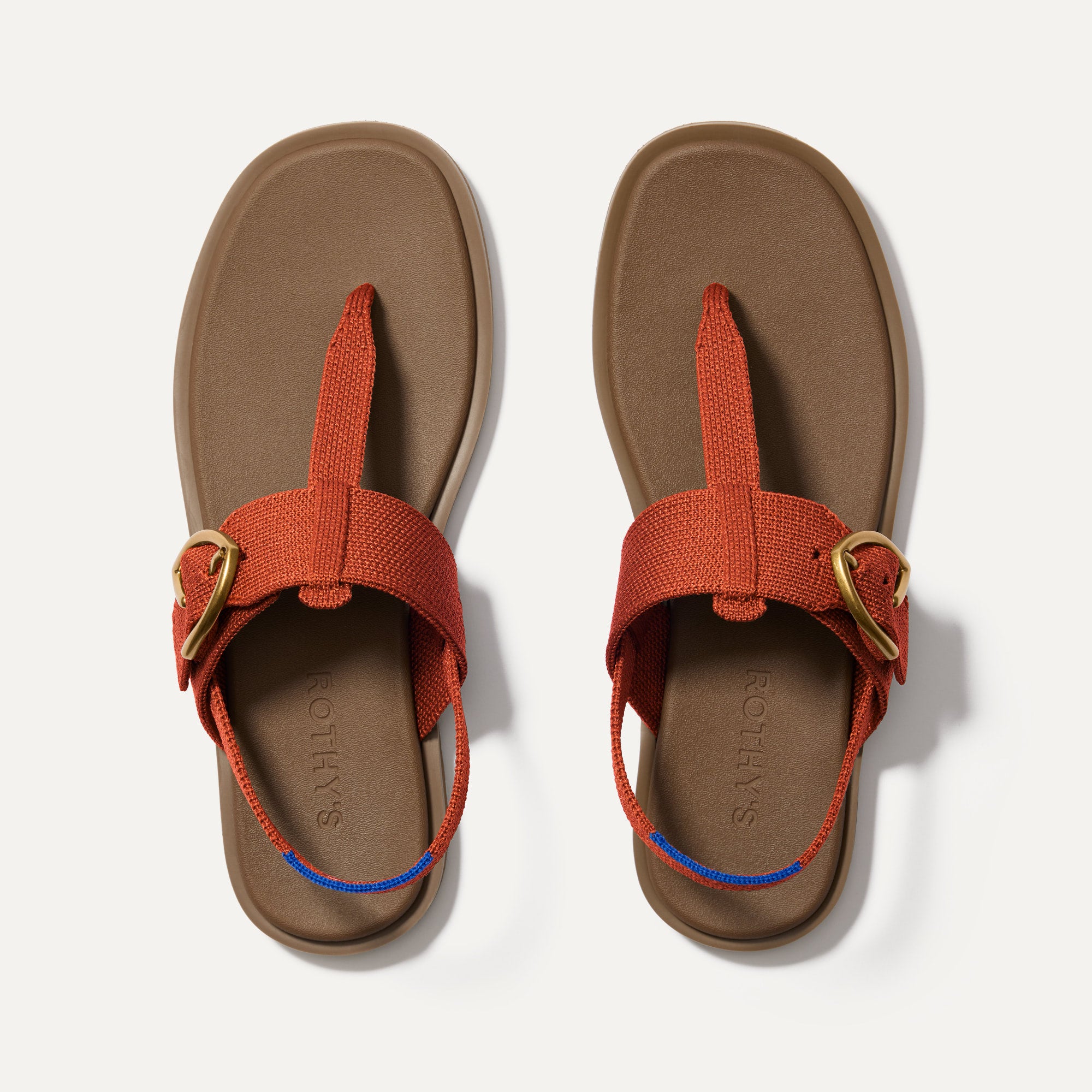 Rothy's T-Strap Sandal sandalo donna Metallic Golden Sun