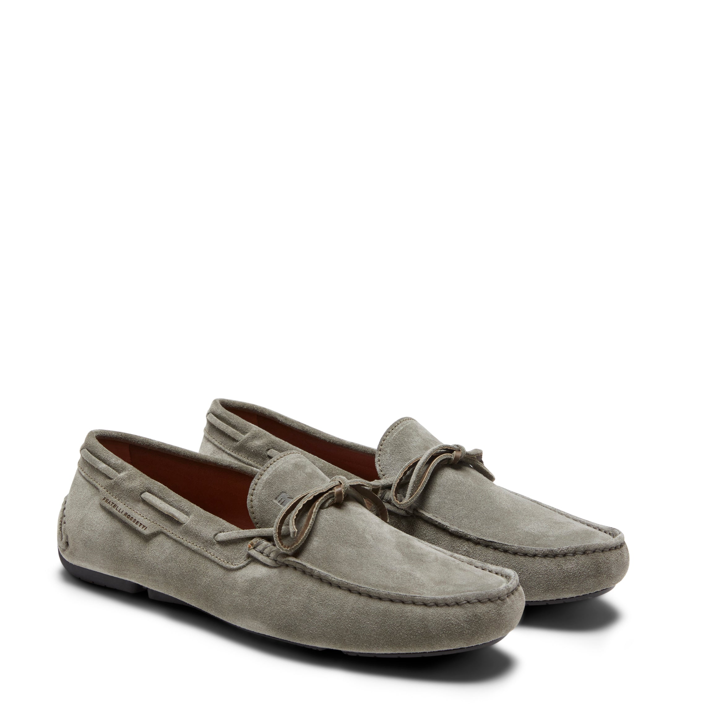 F.lli Rossetti Mocassino driver suede kaki leggero