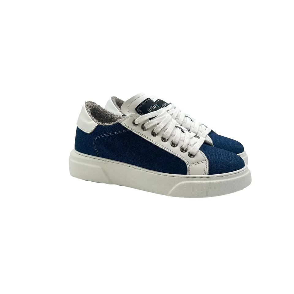 Sandro Barbera Wooly Jumper Sky Sneakers Donna biancoblu lana