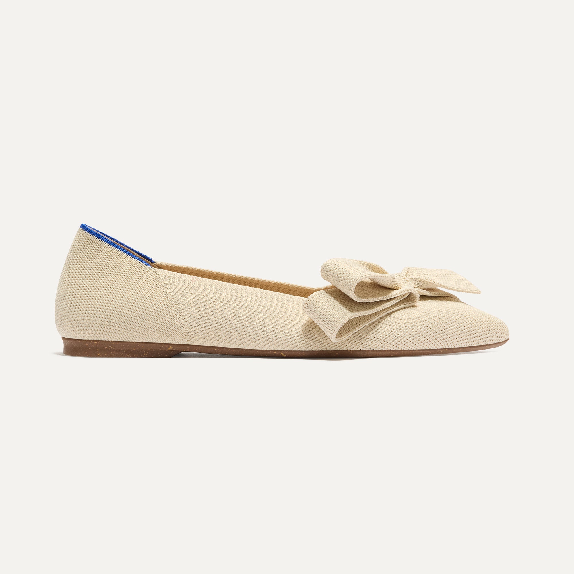 Rothy's The Bow Point II ballerine Conch avorio fiocco punta