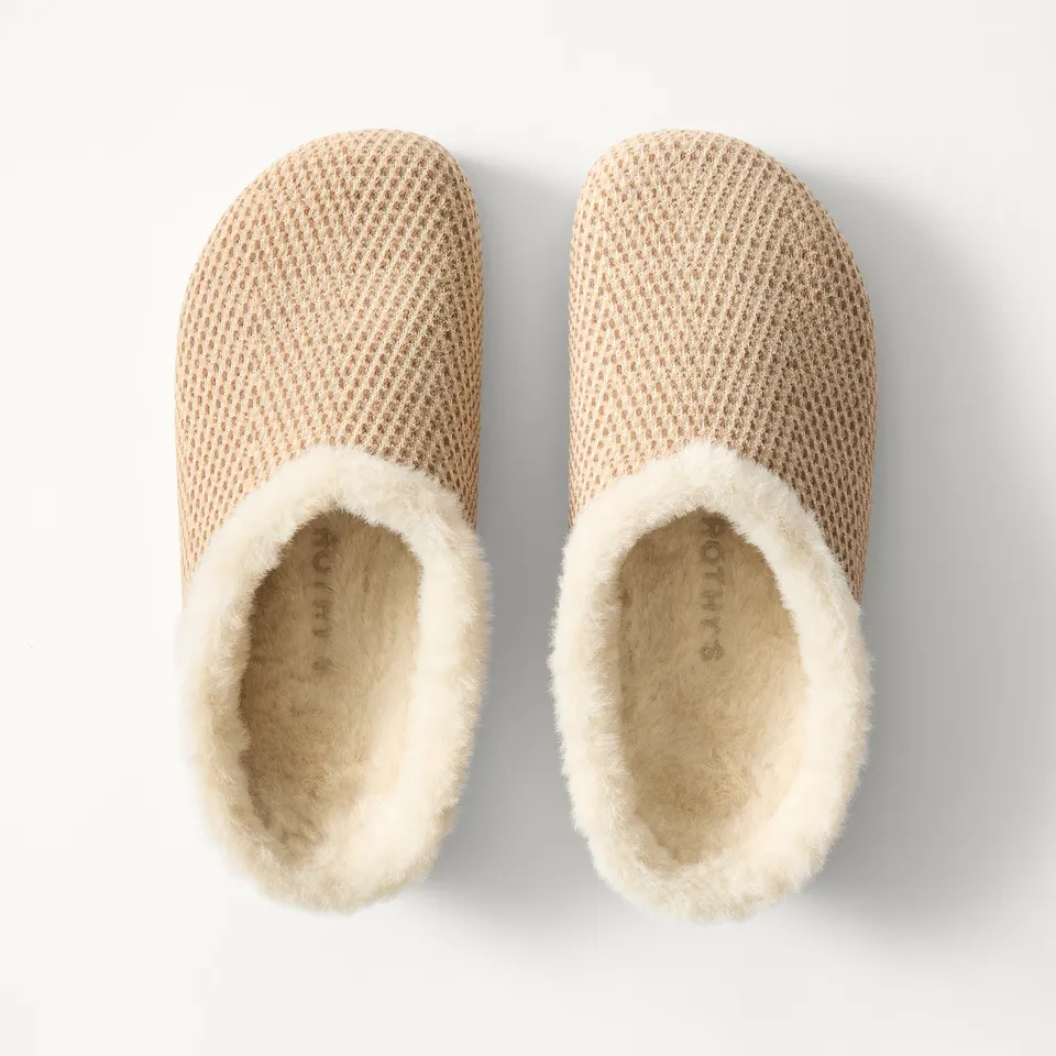 Rothy's Clogs The Après Clog zoccoli Cream Herringbone foderati