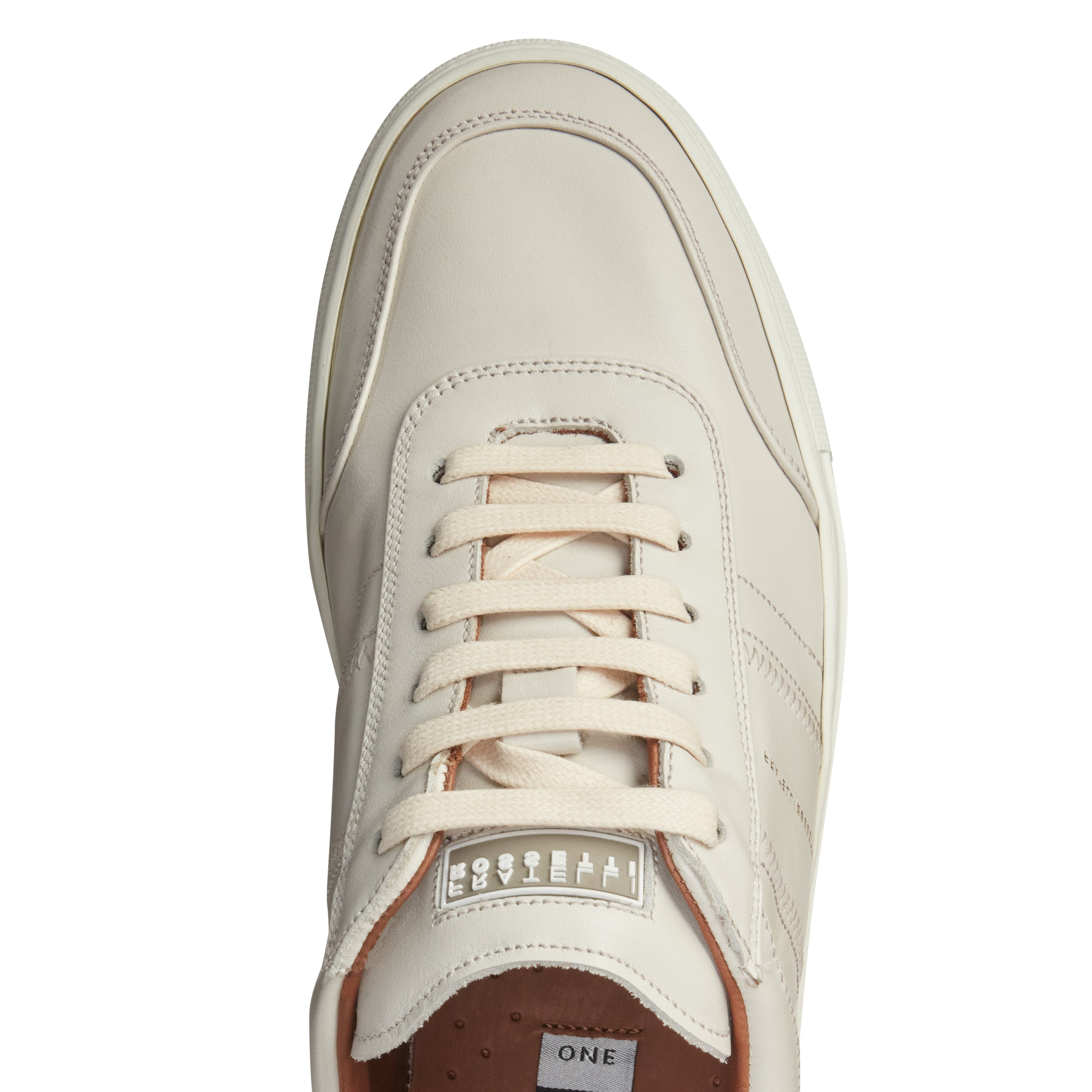 F.lli Rossetti 47404 sneaker pelle latte fondo cassetta