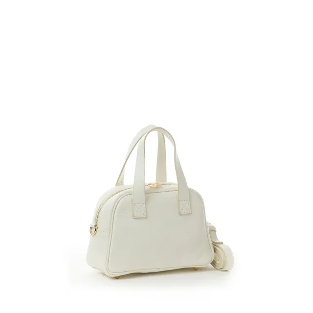 Sandro Barbera C12 borsa pelle cream bottalato 21x15x8