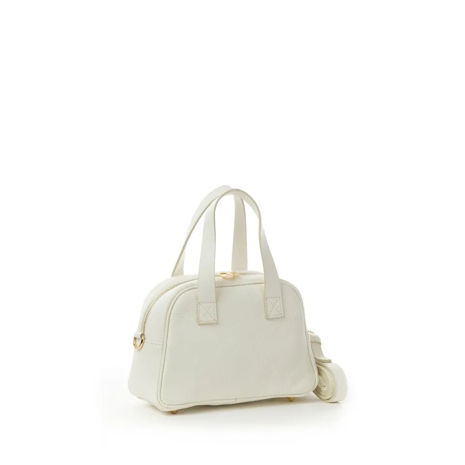 Sandro Barbera C12 borsa pelle cream bottalato 21x15x8