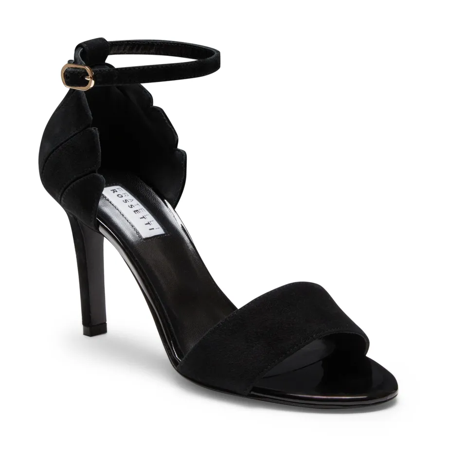 F.lli Rossetti sandalo tacco alto suede nero