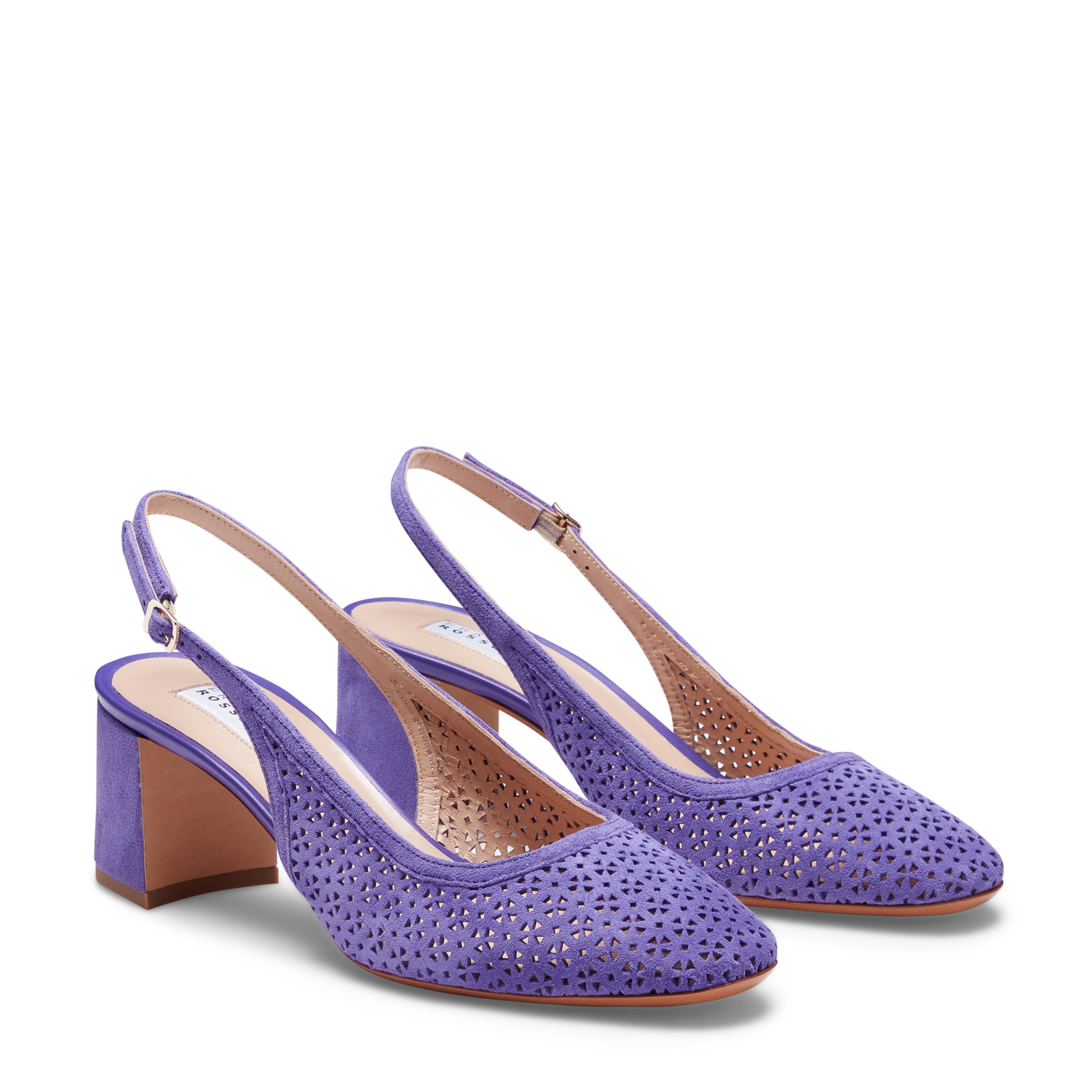 F.lli Rossetti 68232 sandalo slingback suede Viola 60