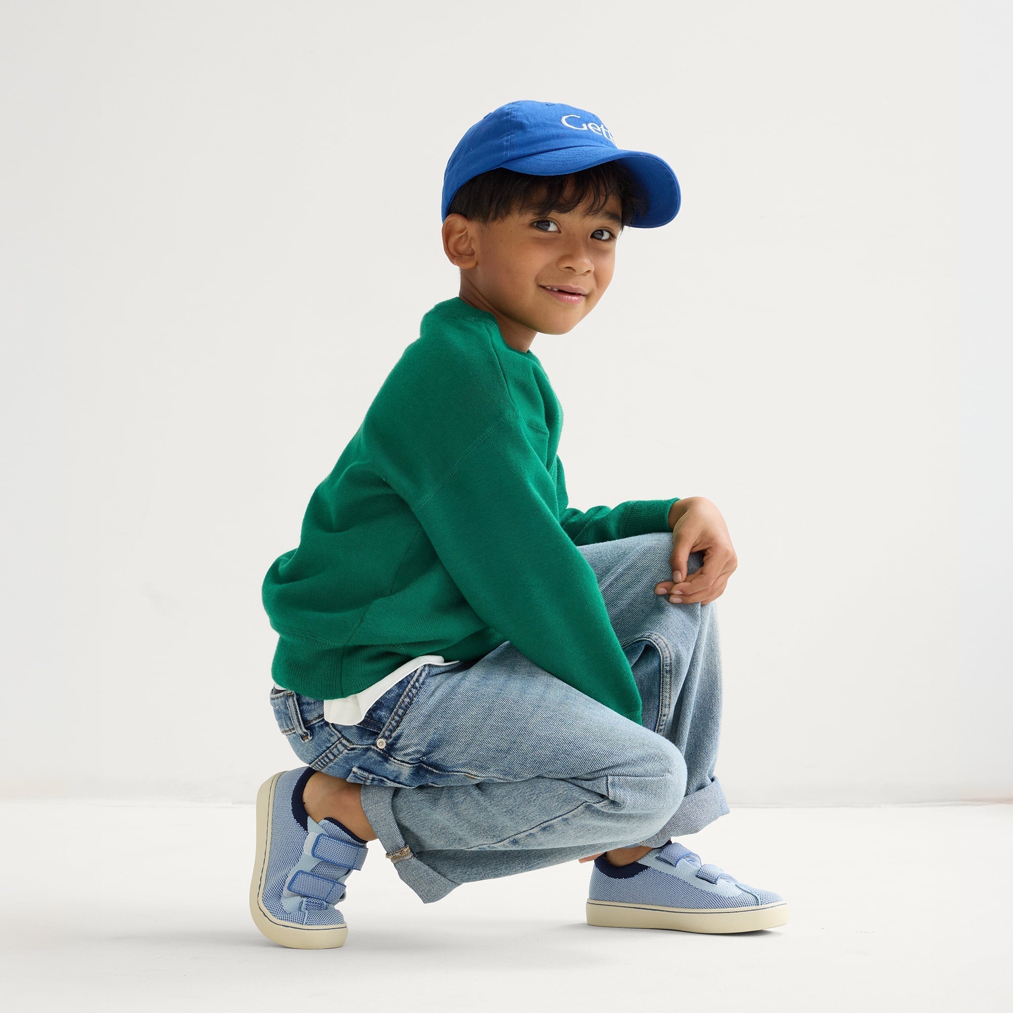 Rothy's The Kids Strap Sneaker sneakers bambino Berry Blue velcro