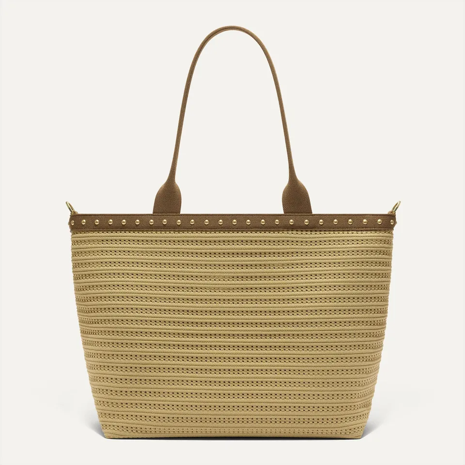Rothy's Tote Bags The Lightweight Zip Tote borsa Brown Crochet
