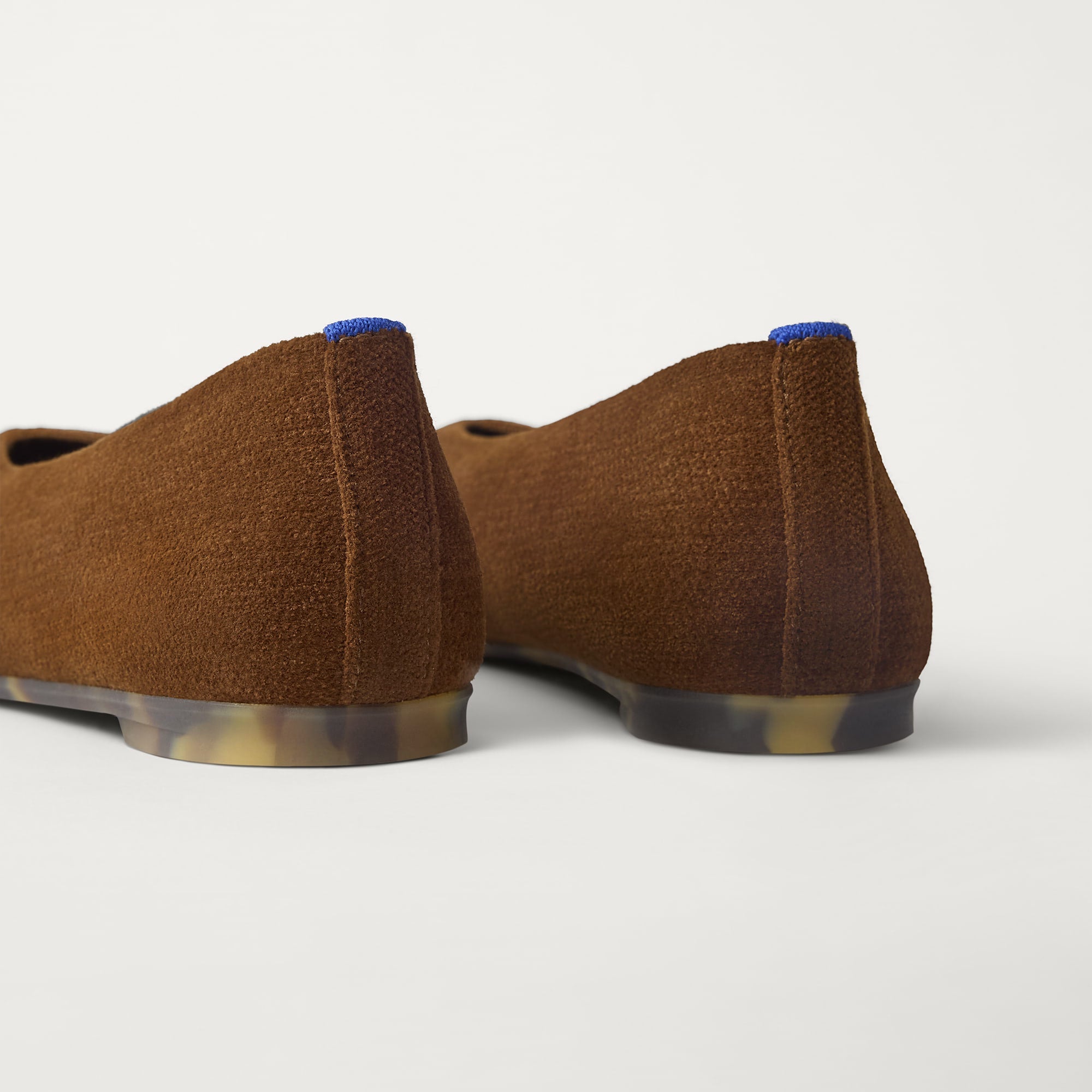 Rothy's The Max Square Ballerina ballerine revelvet russet marrone