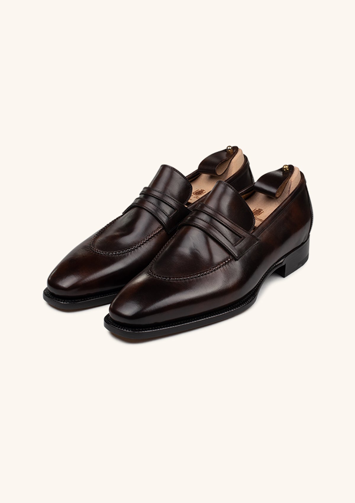 Stefano Bemer Loafers C1250 mocassini penny marrone scuro