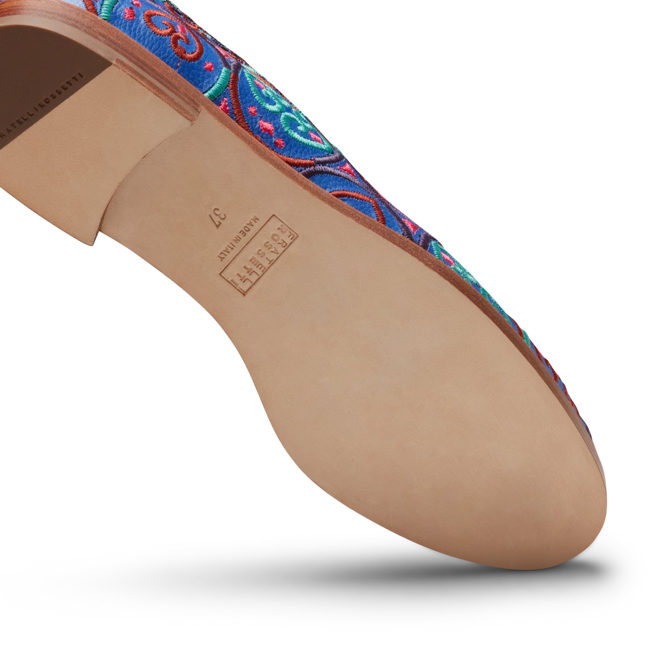 F.lli Rossetti Brera Mocassino Donna Blucina Ricamo