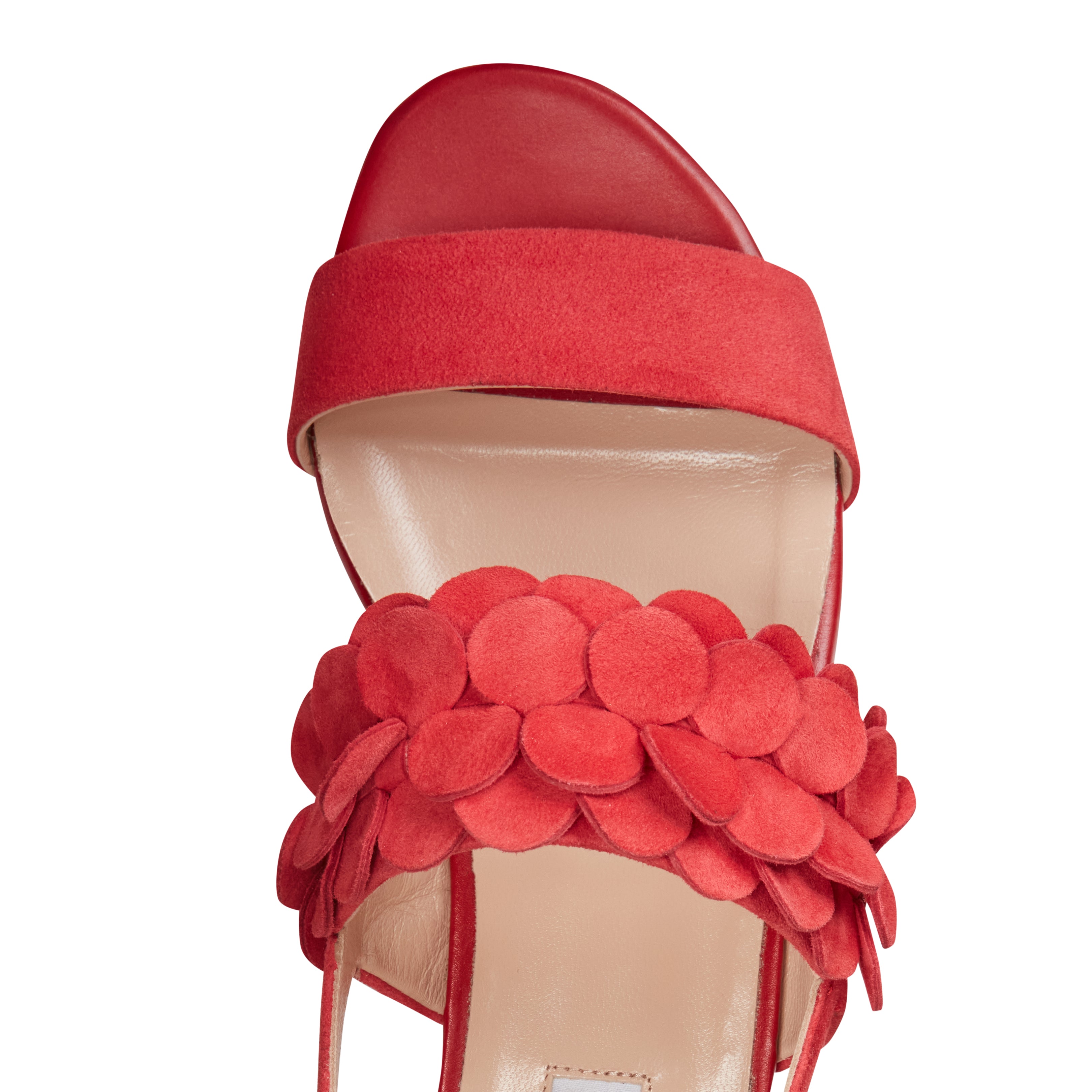 F.lli Rossetti Sandalo Donna Suede Rosso Flat 68259