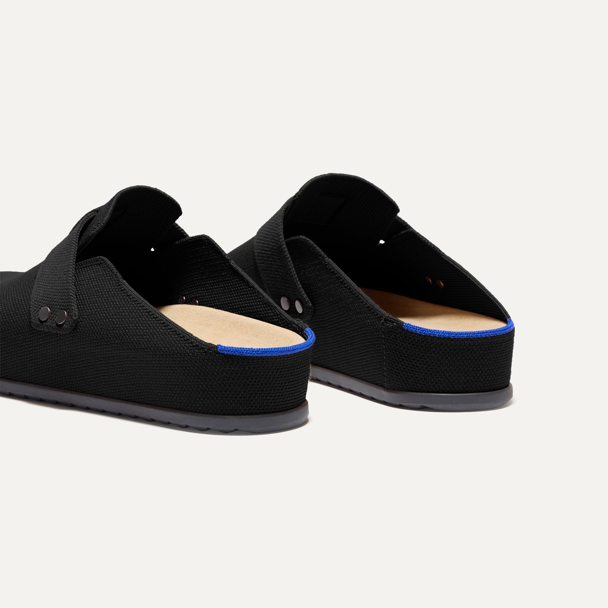 Rothy's The Men's Clog zoccoli uomo Soft Black in lana merino
